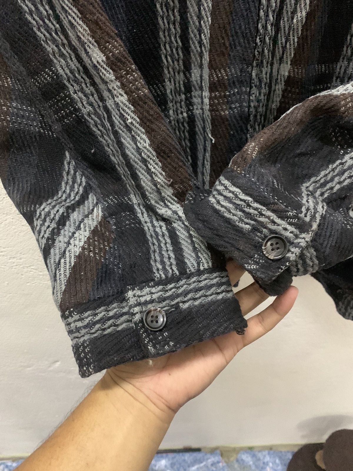 Kansai Yamamoto Vintage Kansai Jeans Wool Fur Jacket Size US L / EU 52-54 / 3 - 11 Thumbnail