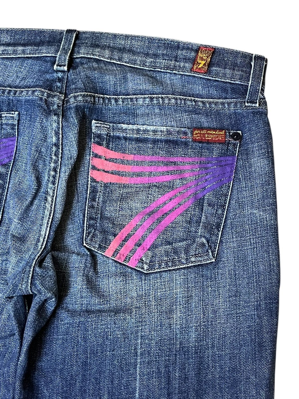 7 For All Mankind 🔥SUPER FLARED🔥7 FOR ALL MANKIND made in usa flared jeans Size US 32 / EU 48 - 7 Thumbnail