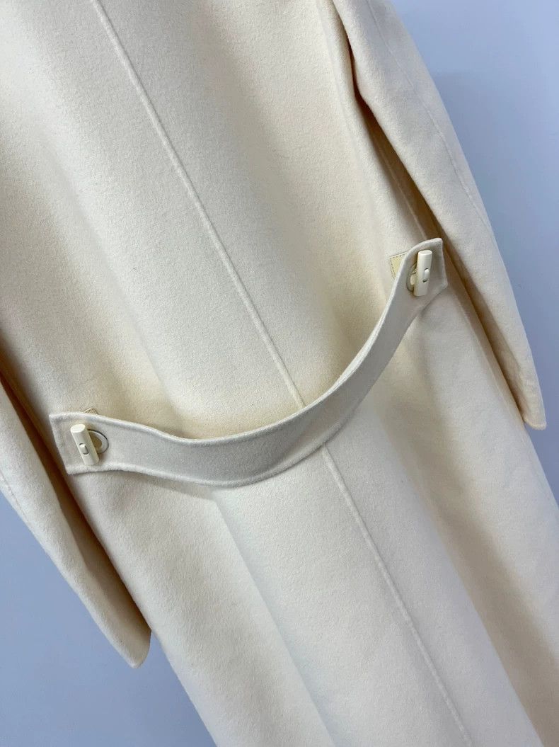 Loro Piana LORO PIANA White cashmere coat Size XS / US 0-2 / IT 36-38 - 4 Thumbnail