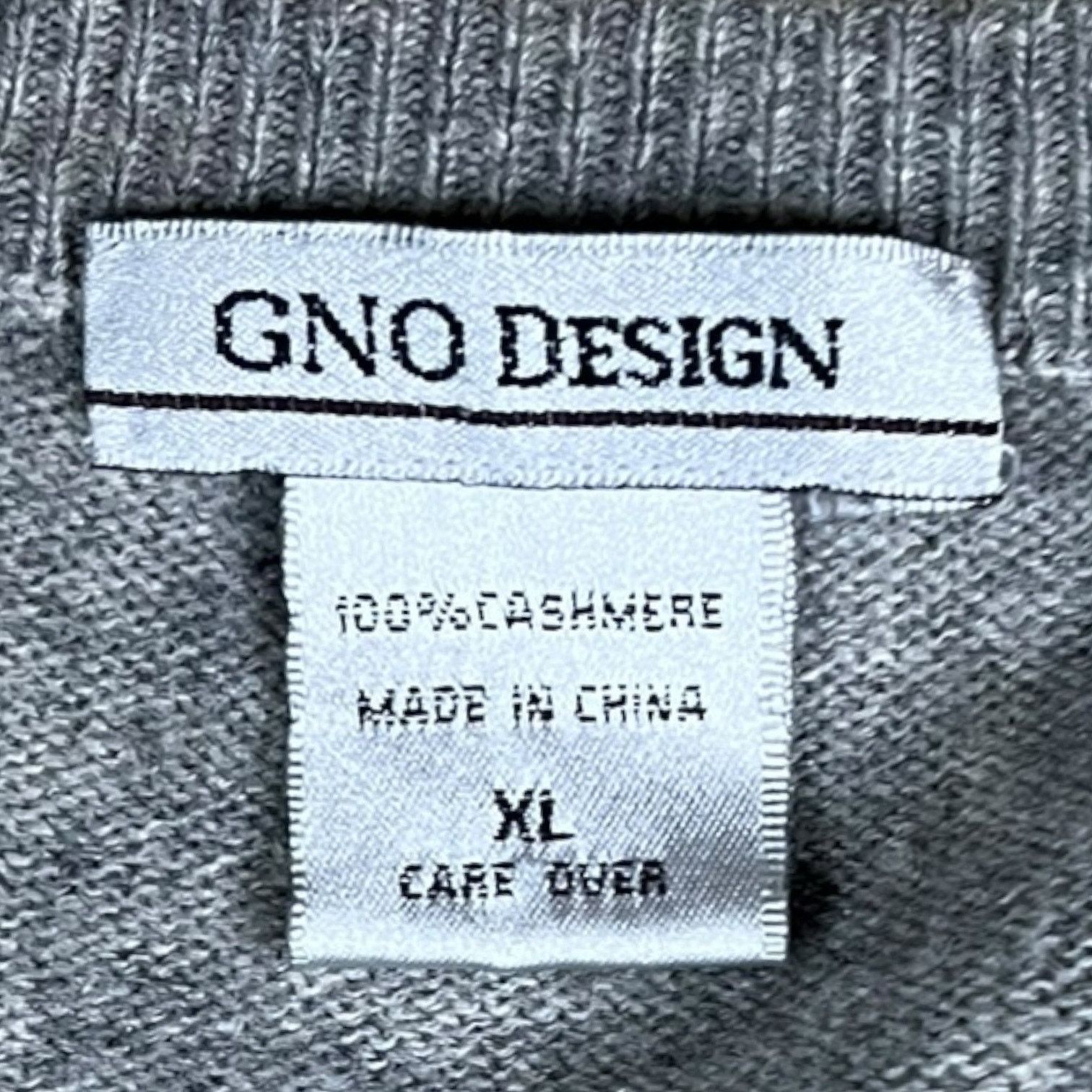 Other G.N.O. Design Men's XL Gray V Neck Sweater 100% Cashmere Size US XL / EU 56 / 4 - 3 Thumbnail