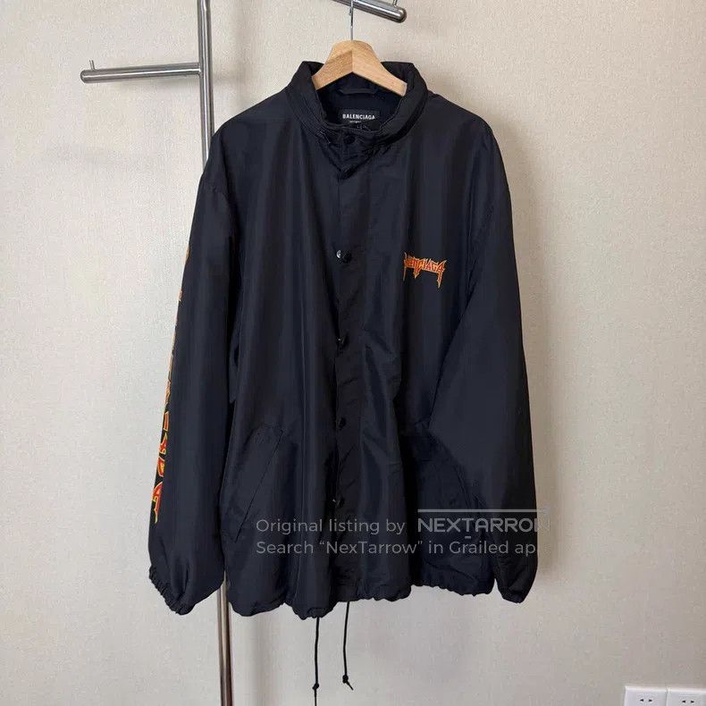 Balenciaga Balenciaga Lightning Alphabet Logo Pattern Printed Hooded Size US S / EU 44-46 / 1 - 1 Thumbnail