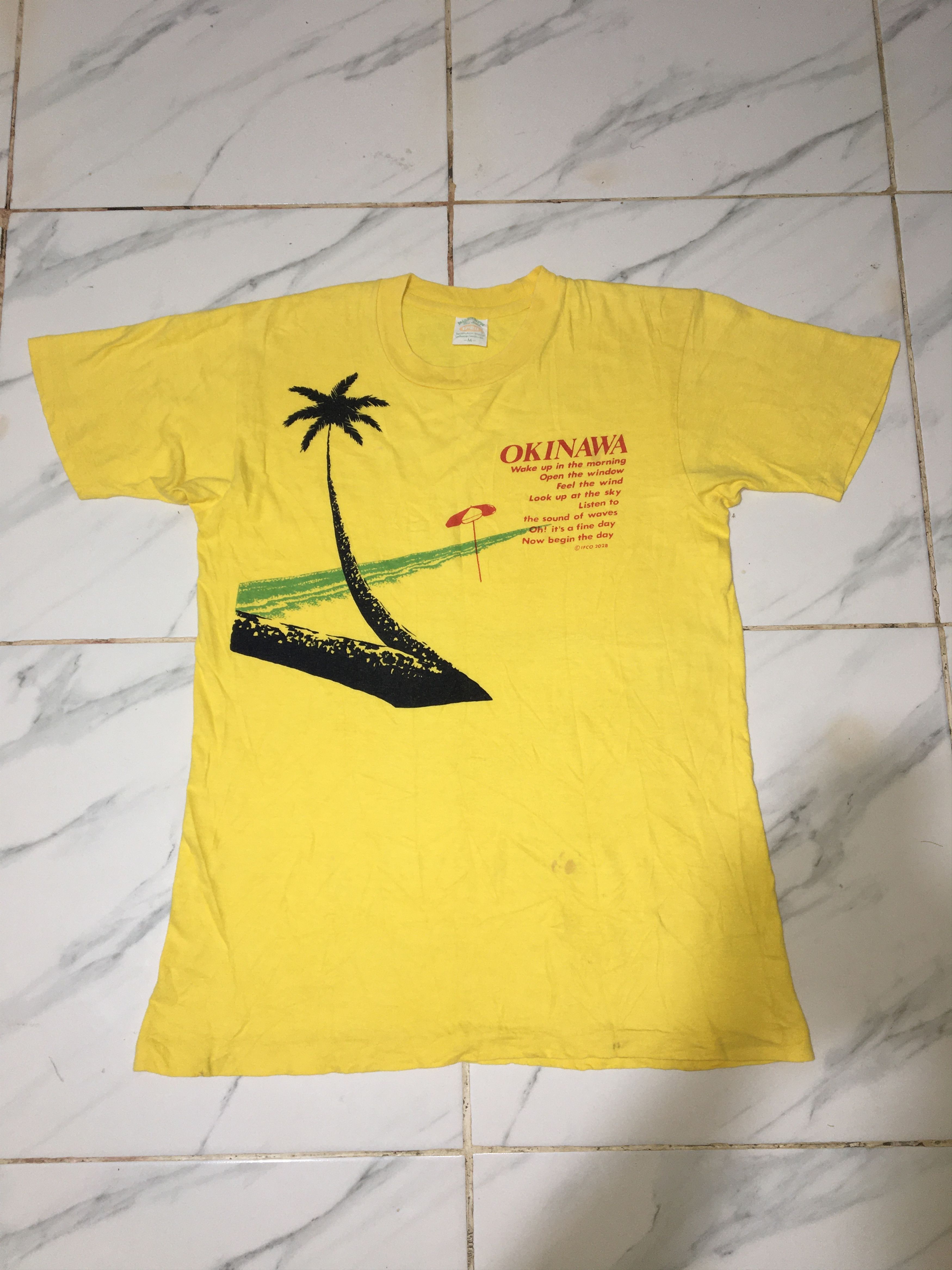 Vintage Vintage Okinawa Hawaii Tshirt Size US M / EU 48-50 / 2 - 1 Thumbnail