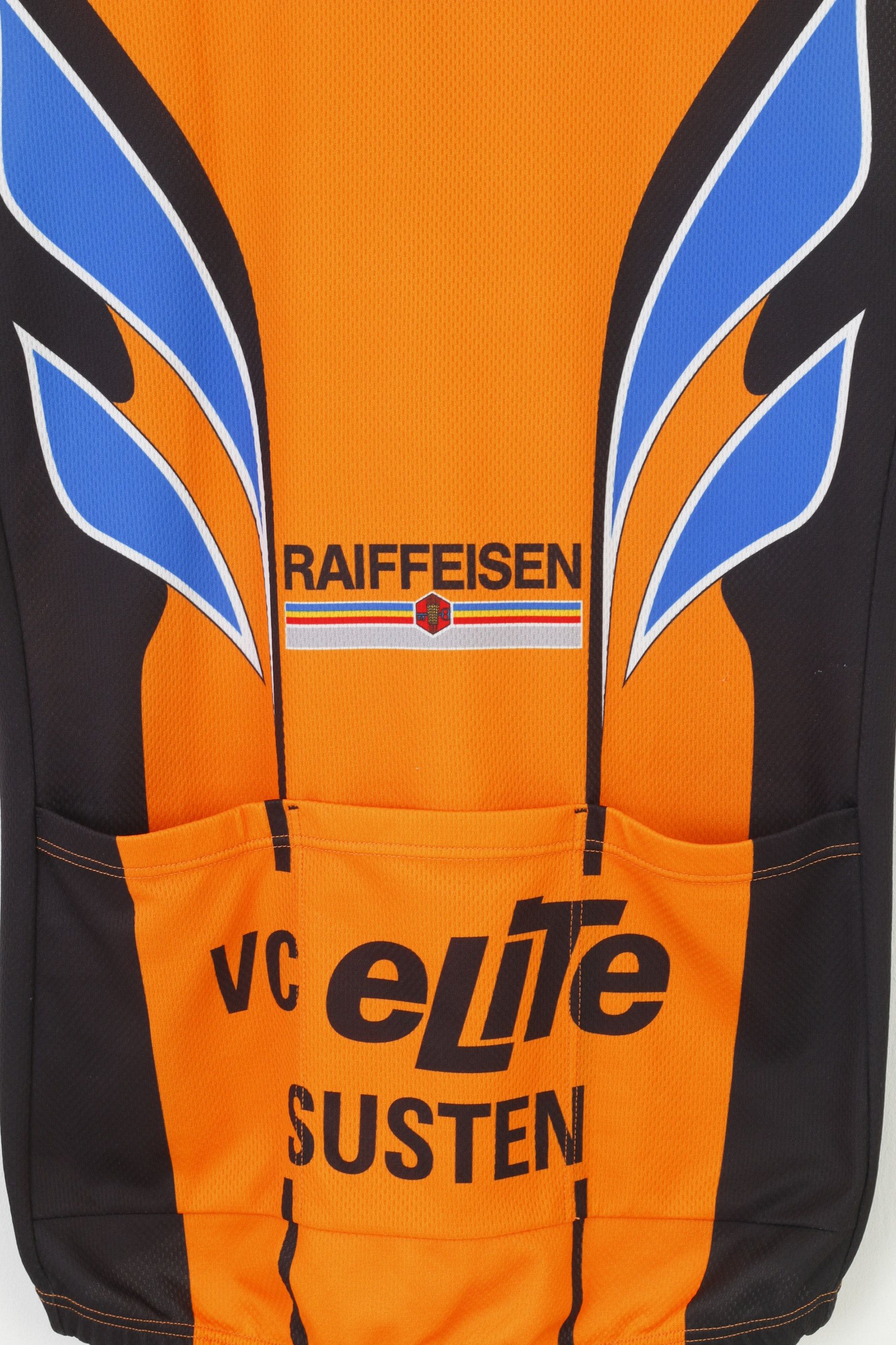 Vintage Raiffeisen Men M Vest Orange Vintage Cycling 10478 Size US M / EU 48-50 / 2 - 5 Thumbnail