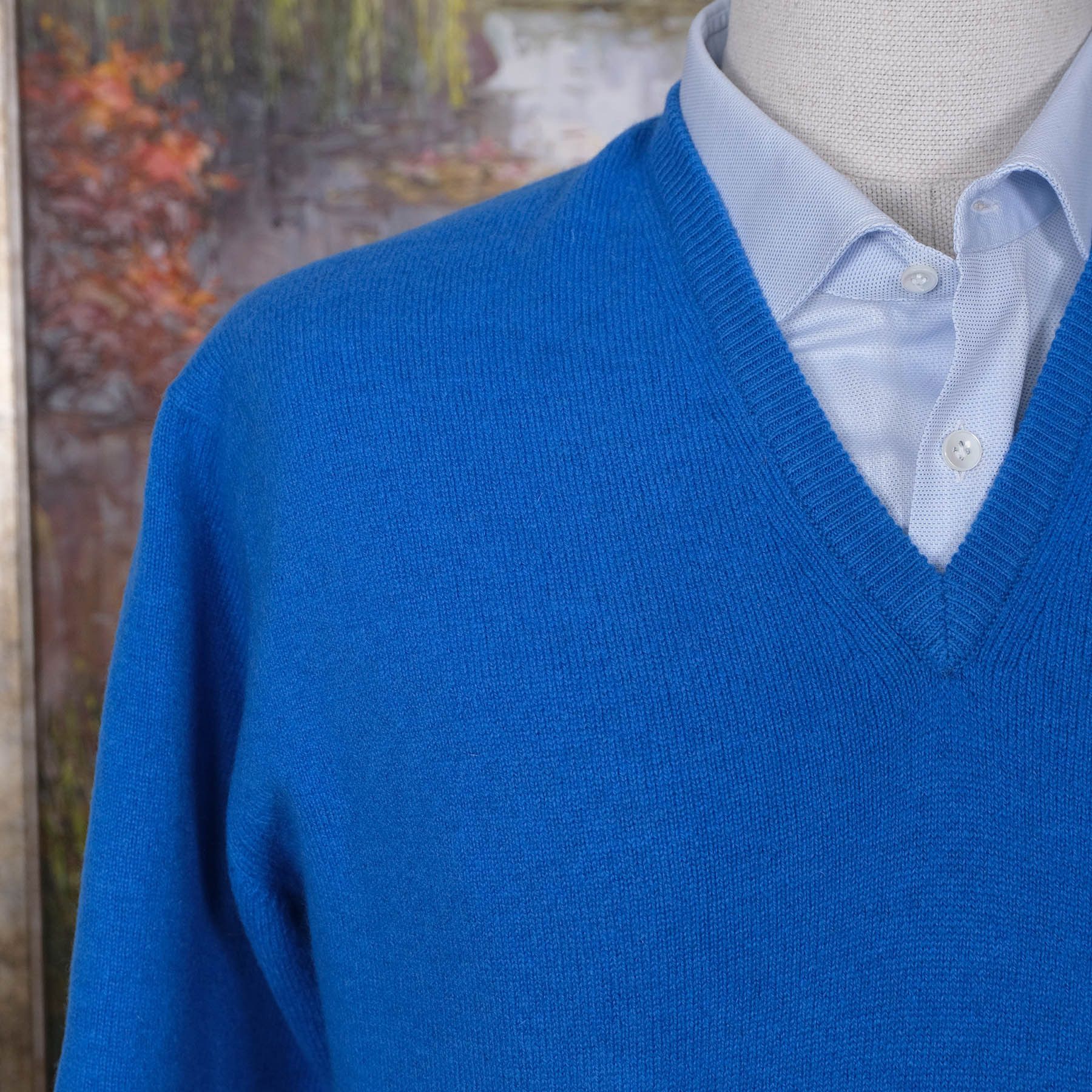 William Lockie William Lockie, light blue jumper, size L, Geelong wool Size US L / EU 52-54 / 3 - 2 Thumbnail