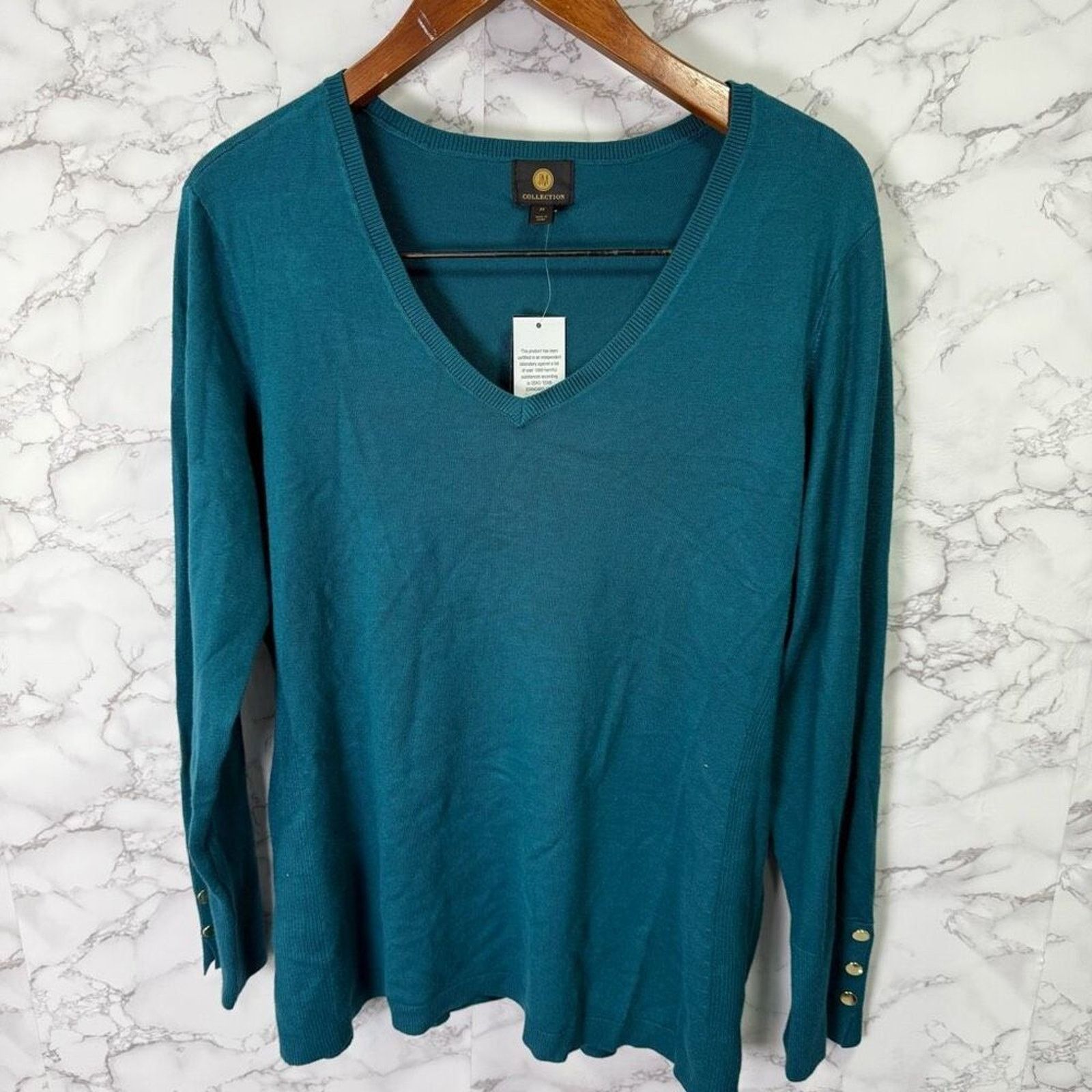Macys JM Collection Women’s Sweater sz 3X NEW #G477 Size 3XL / US 20-22 - 2 Thumbnail