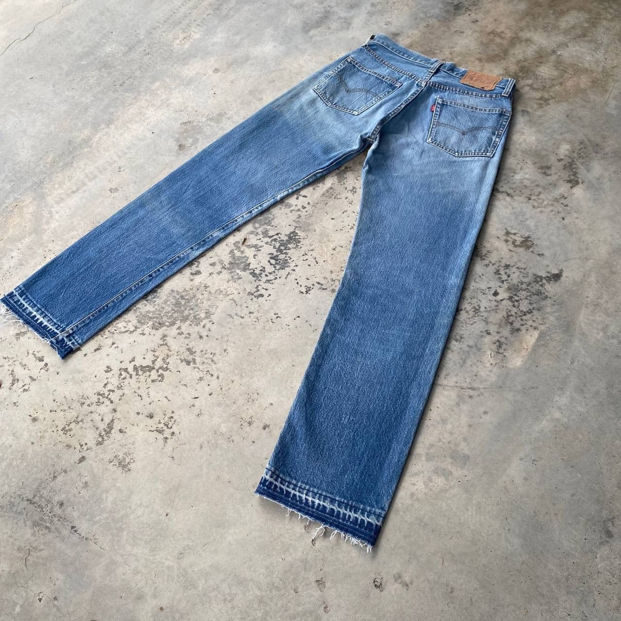 Levi's Vintage Clothing Rare 1970s Levi’s 501 Redline Selvedge Release Hem Button 6 Size US 28 / EU 44 - 15 Thumbnail