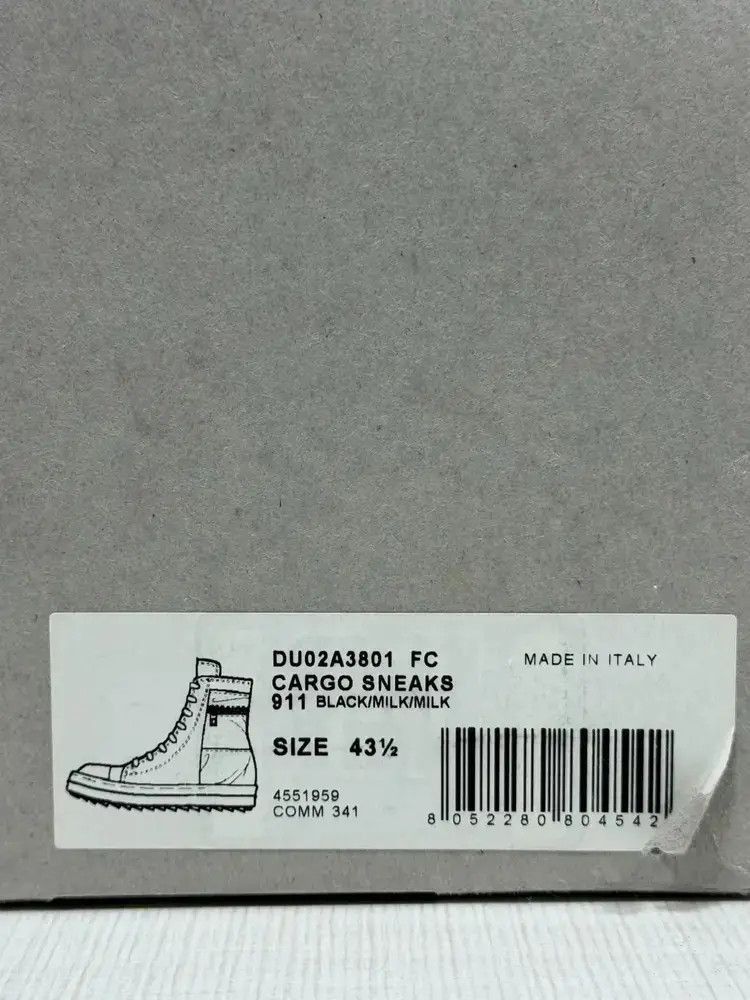 Rick Owens Sz 43.5 Rick Owens Drkshdw Cargo Sneaker-2507 Size US 10.5 / EU 43-44 - 5 Thumbnail