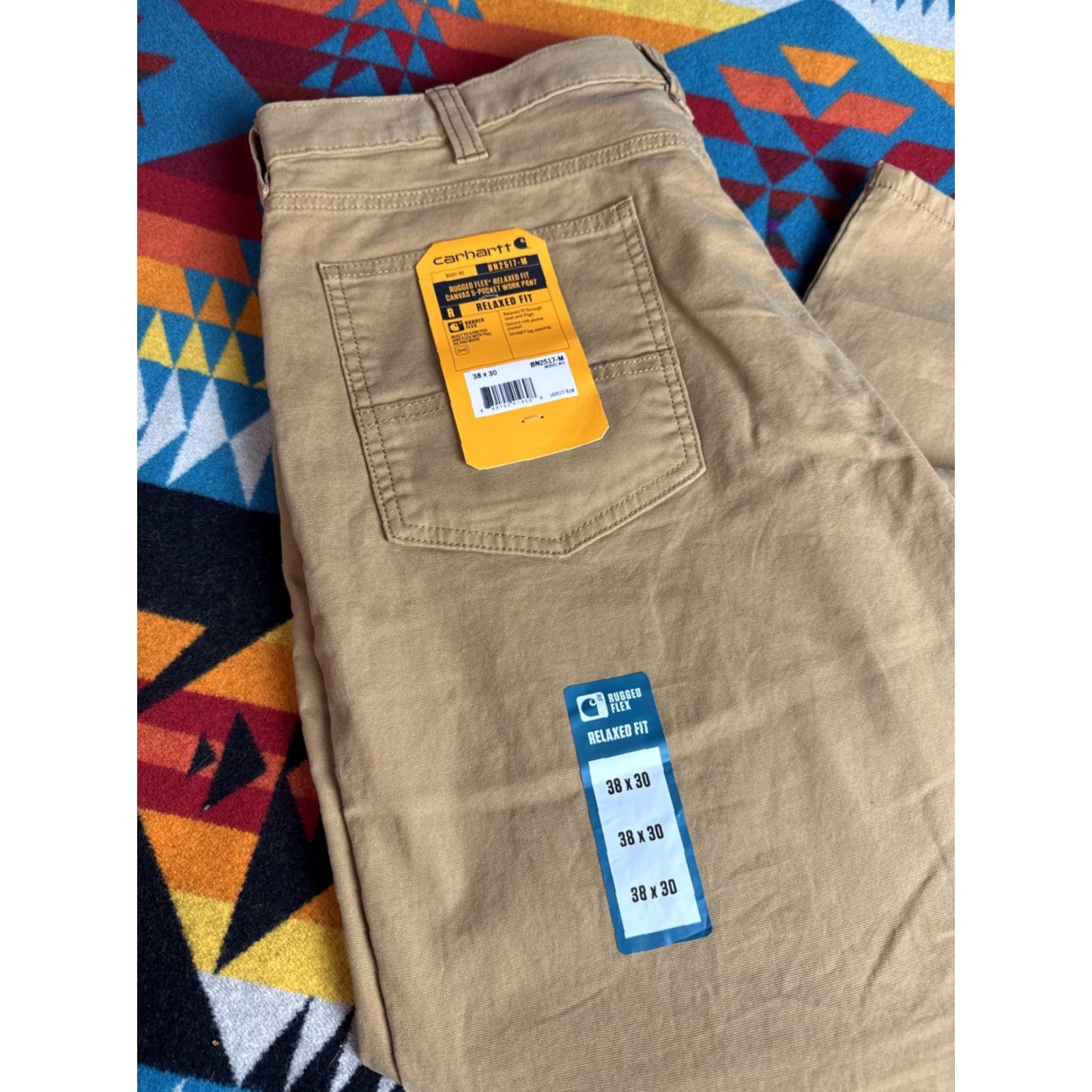 Carhartt Carhartt Rugged Flex Canvas 5 Pocket Work Pants Brown 38x30 BNWT Mens Pants Brown 38 Inseam 30 Canvas Rugged Flex 5 Pocket Work Pants BNWT Size US 38 / EU 54 - 2 Thumbnail