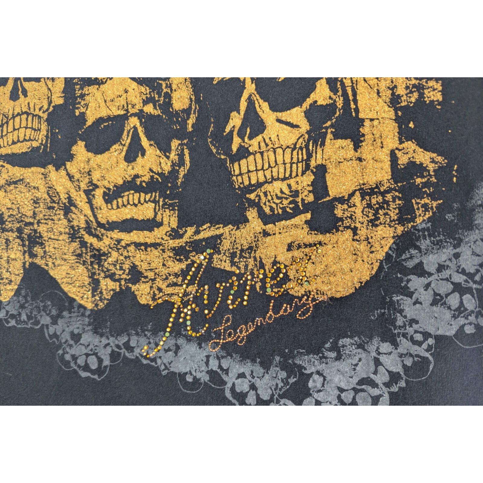 Avirex Avirex T-Shirt Mens Short Sleeve Black XL with Silver Embroidery Skulls Rushmore Size XL Size US XL / EU 56 / 4 - 3 Thumbnail