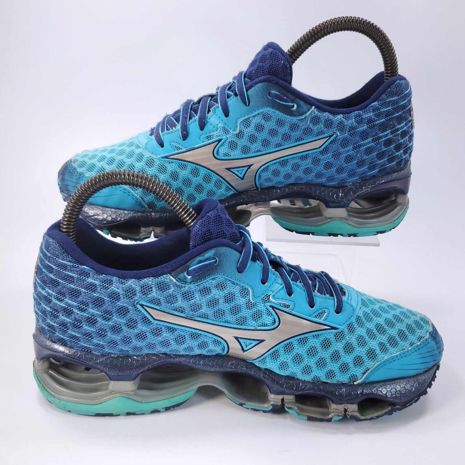 Mizuno Mizuno Wave Prophecy 4 Shoe Womens Size 6 J1GD150004 Blue Size US 6 / IT 36 - 5 Thumbnail