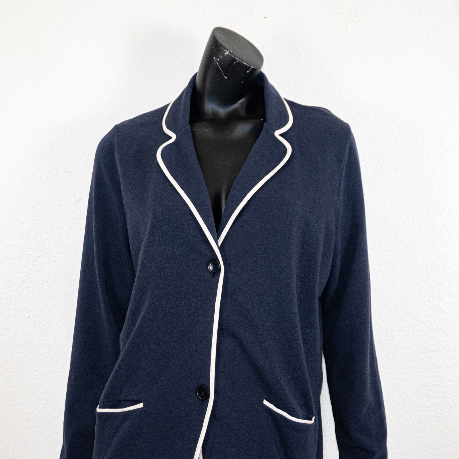 KULE Kule Women's Medium The Syd Jersey knit blazer Jacket Navy Size M / US 6-8 / IT 42-44 - 9 Thumbnail