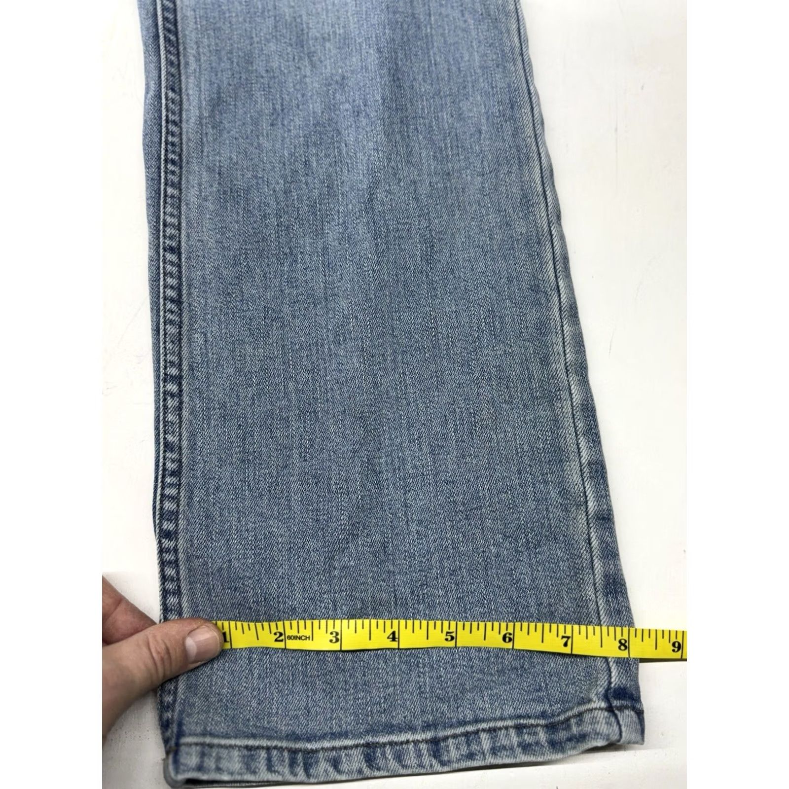 Ralph Lauren Lauren Ralph Lauren Jeans Womens 8 Light Wash Cargo Denim 90s City Logo Straight Jeans Womens Size 30" / US 8 / IT 44 - 7 Thumbnail