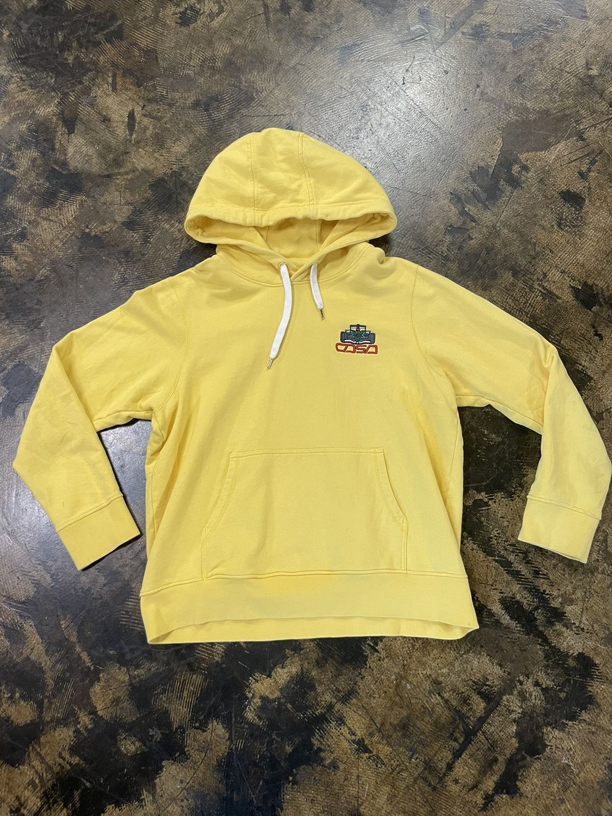 Casablanca Casablanca Racing Icon Yellow Hoodie - Size XL Size US XL / EU 56 / 4 - 1 Thumbnail