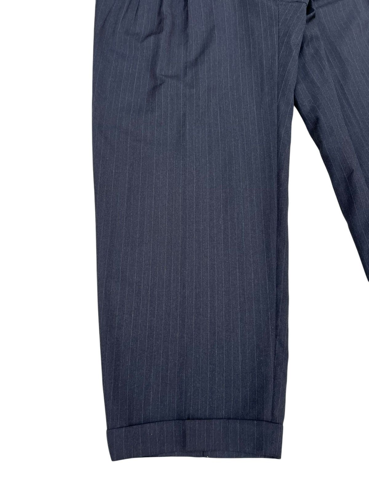 Versace Archive 90s Gianni Versace Stripes Wool Baggy Trouser Pant Size US 36 / EU 52 - 9 Thumbnail