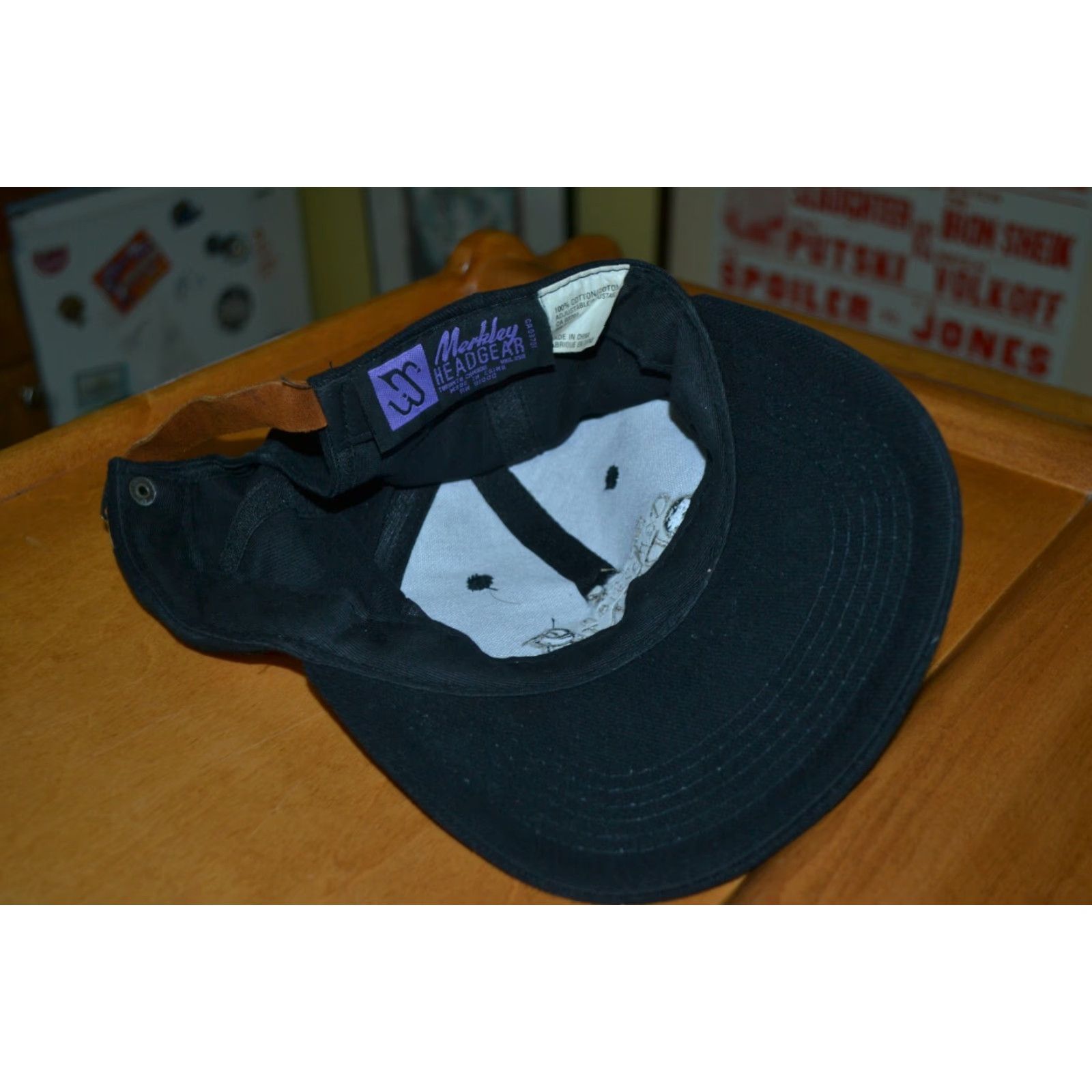 Bell Merkley Bell Canadian Open Golf Hat Cap Adjustable Men Black 100% Cotton Strapback Ball Cap Size ONE SIZE - 4 Thumbnail