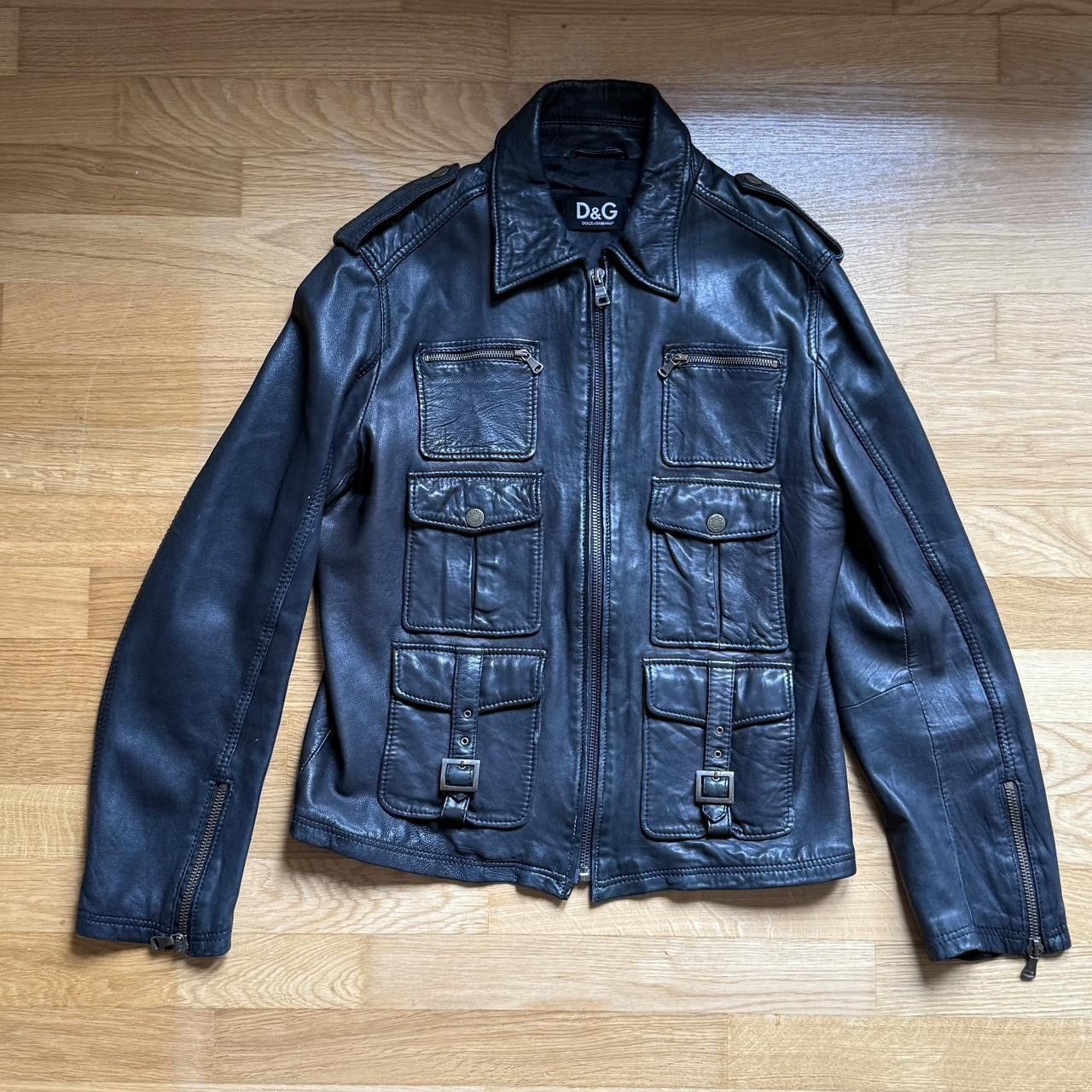 Dolce & Gabbana Archive Dolce & Gabbana Multipocket Leather Jacket Size US L / EU 52-54 / 3 - 1 Thumbnail