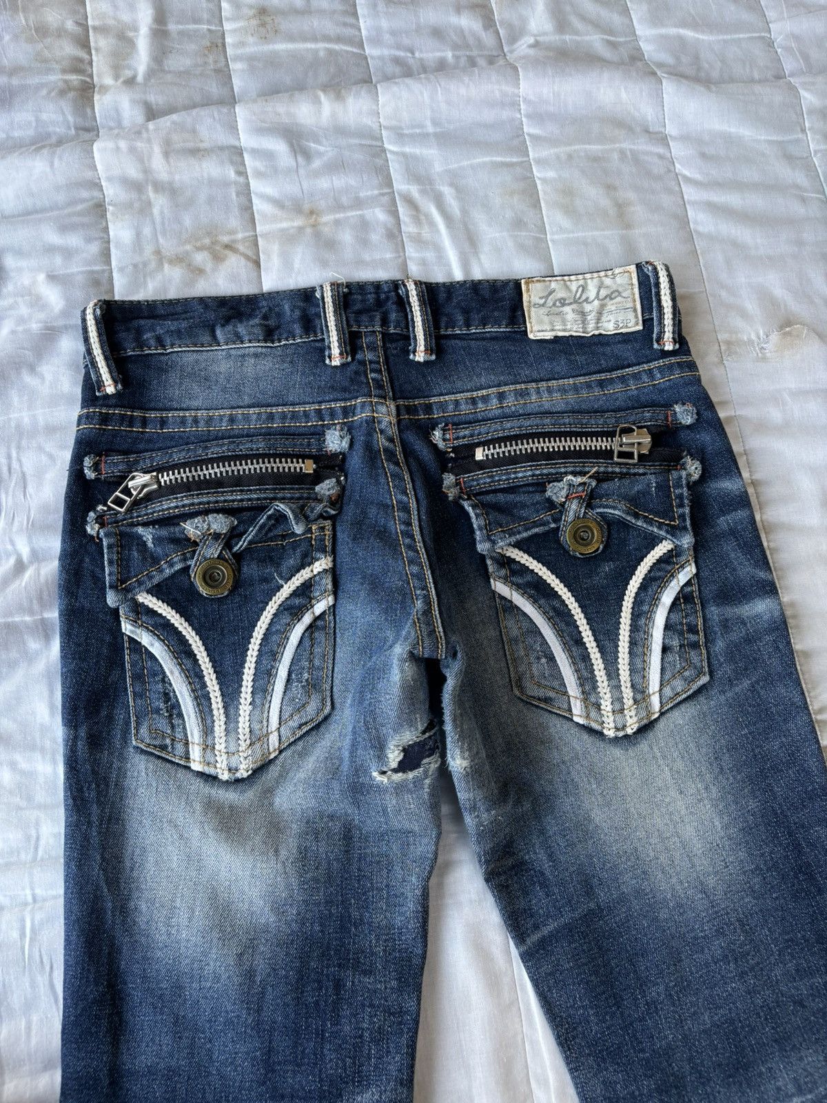 Hysteric Glamour 💥LOLITA FLARE BOOTCUT DENIM JEANS Size 30" / US 8 / IT 44 - 8 Thumbnail