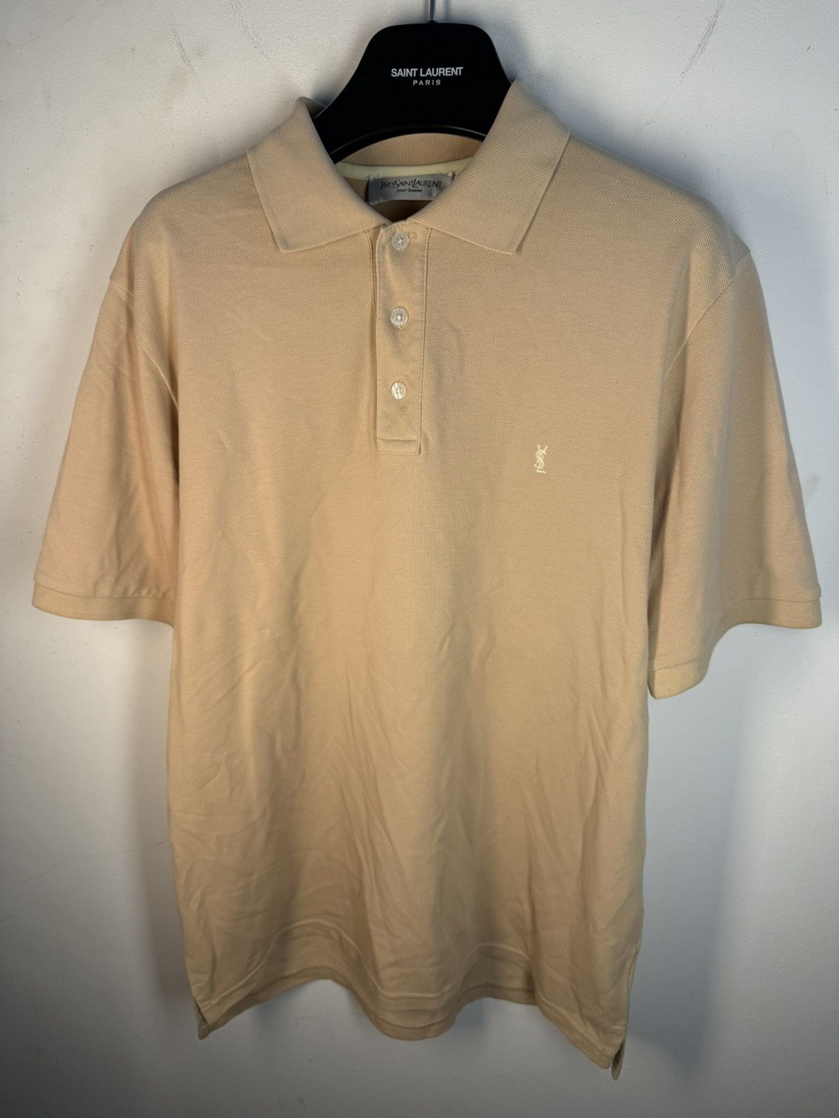 Yves Saint Laurent Beige YSL Polo Shirt Tan YSL T-shirt Size US M / EU 48-50 / 2 - 13 Thumbnail