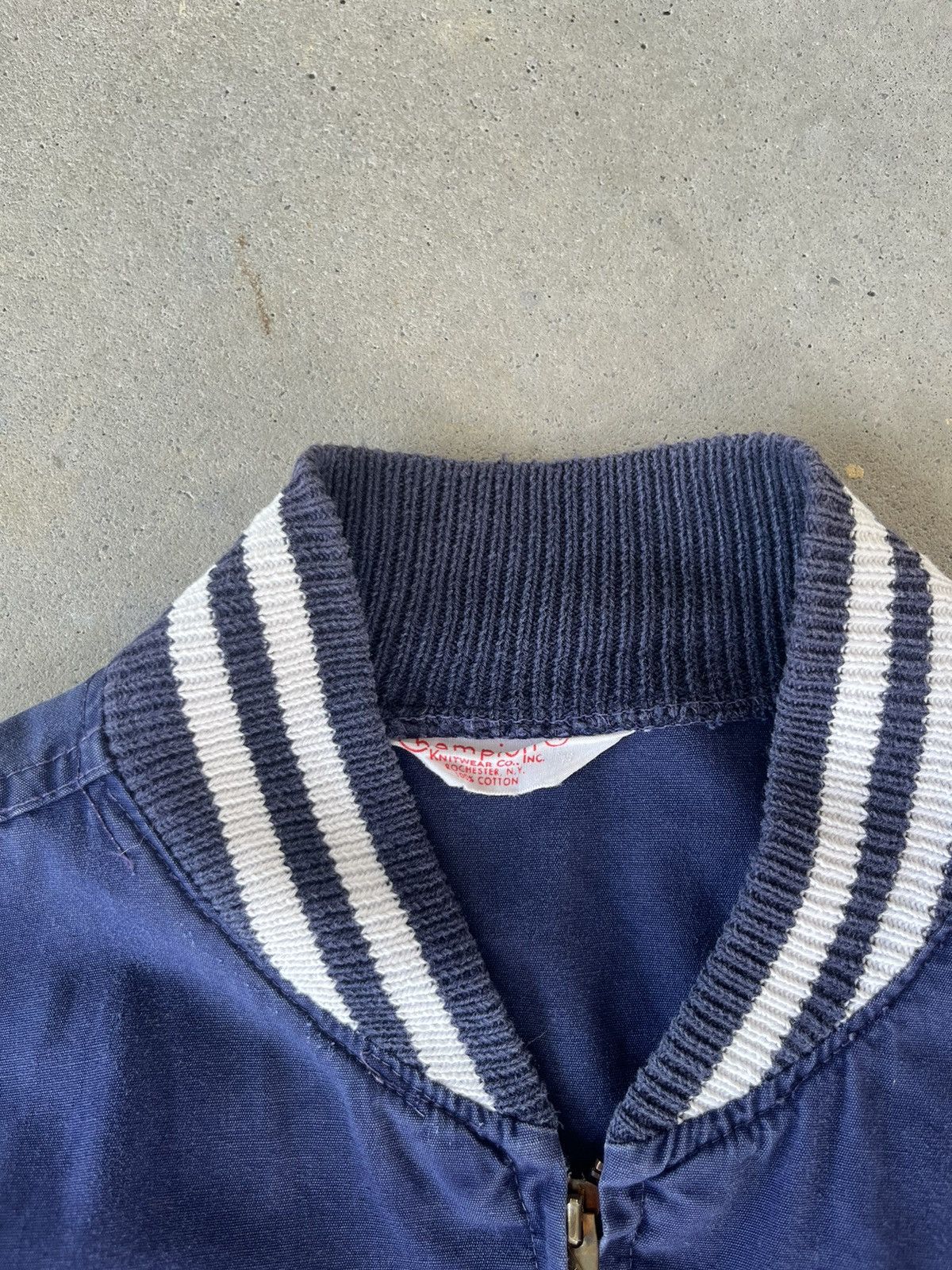 Champion Vintage 1960s Champion Zip Up Navy Jacket Size US M / EU 48-50 / 2 - 4 Thumbnail