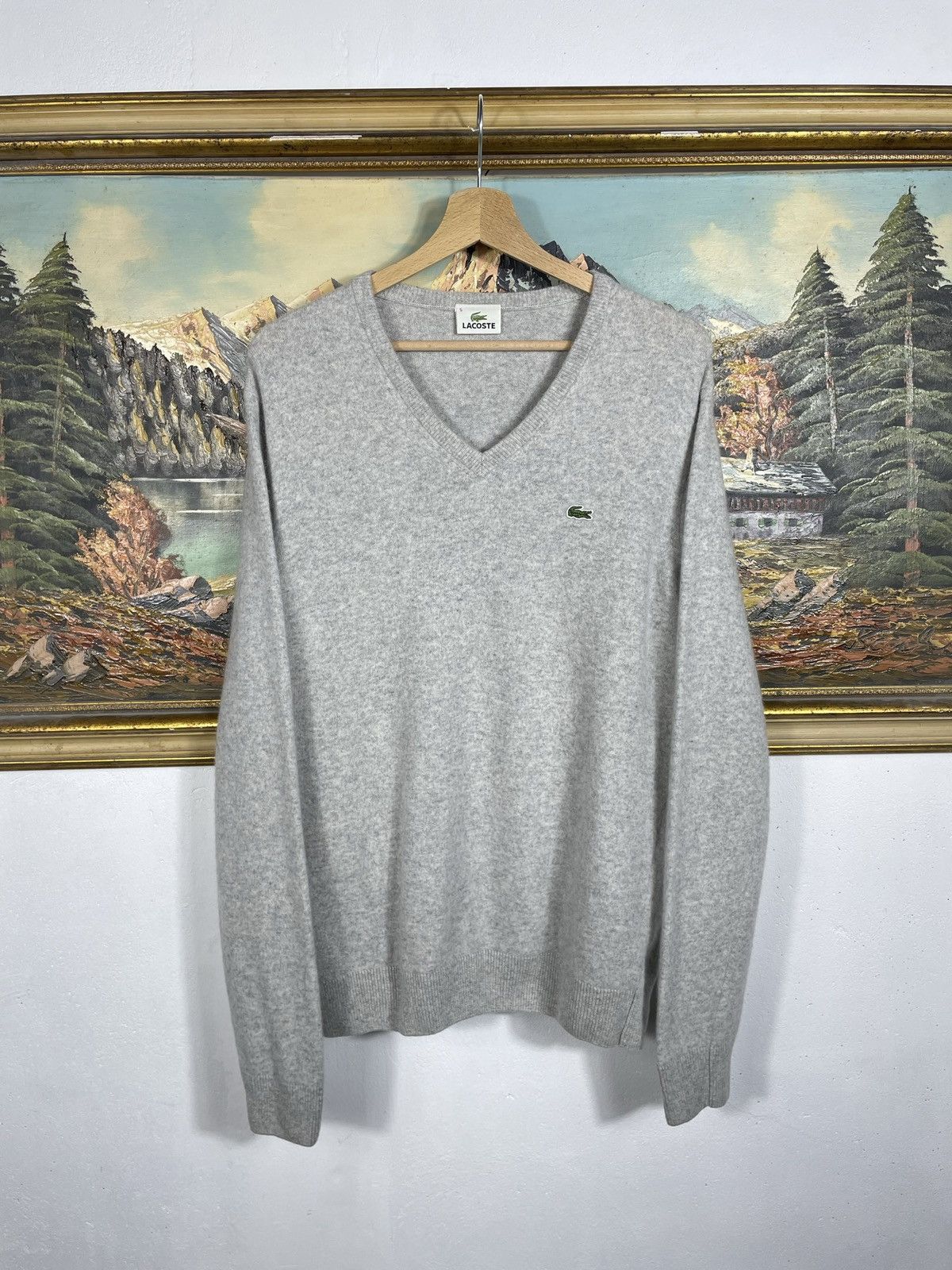 Lacoste × Vintage Lacoste retro y2k 00s Jumper Pull Knitwear Old Money Luxury Size US L / EU 52-54 / 3 - 1 Thumbnail