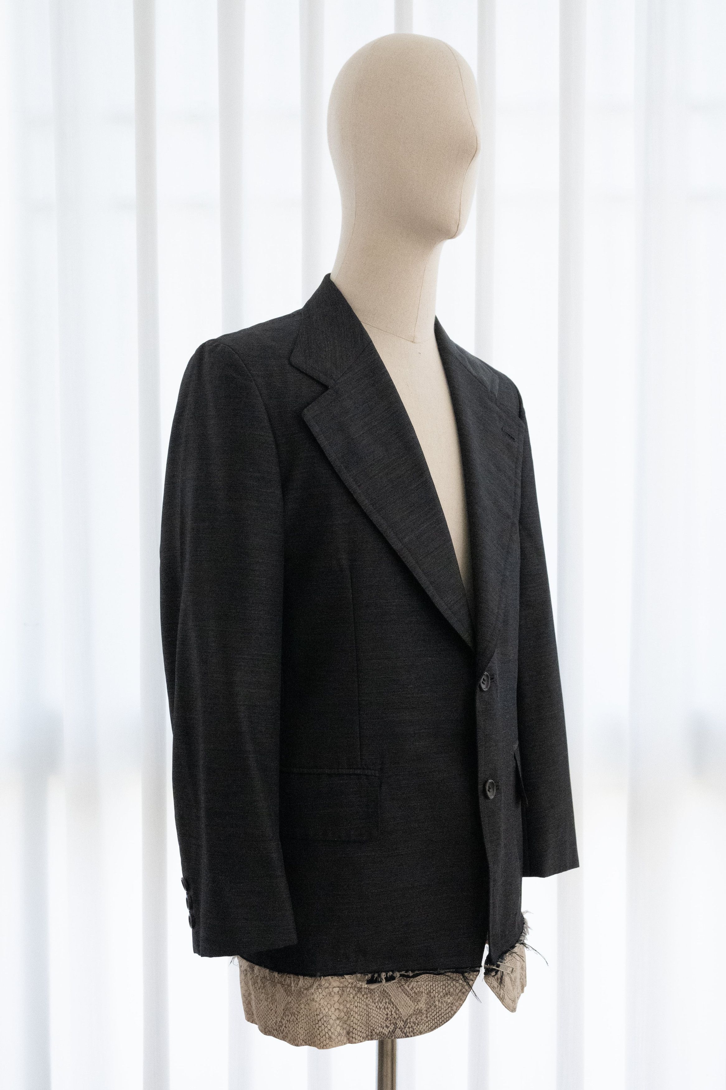 Comme des Garcons Homme Plus SS2002 COMME DES GARCONS HOMME PLUS SNAKESKIN HEM BLAZER Size 42R - 5 Thumbnail