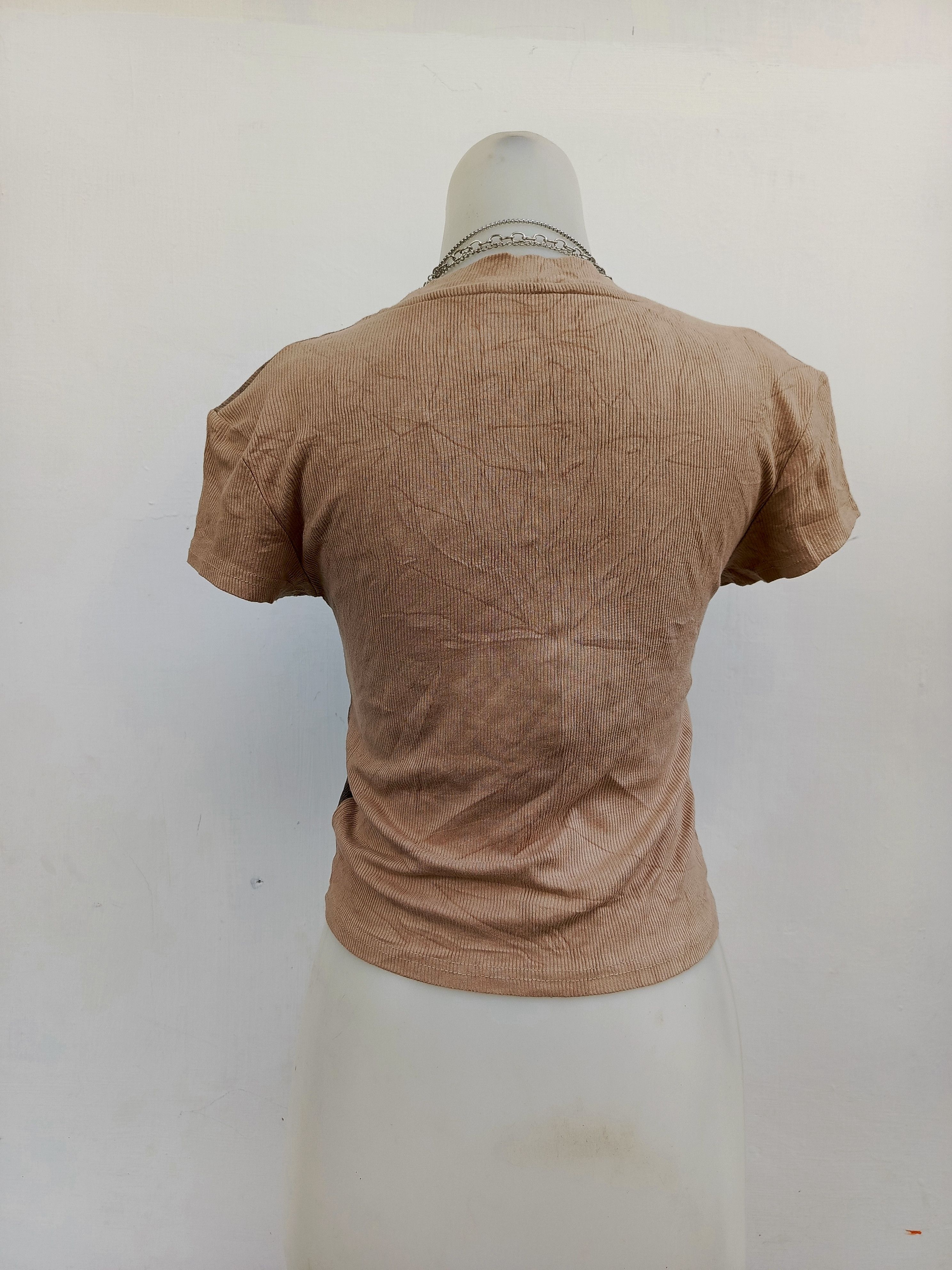 Japanese Brand Enjoy Meet Abstract Graphic Crop Tee Y2K Archive Aesthetic Size M / US 6-8 / IT 42-44 - 4 Thumbnail
