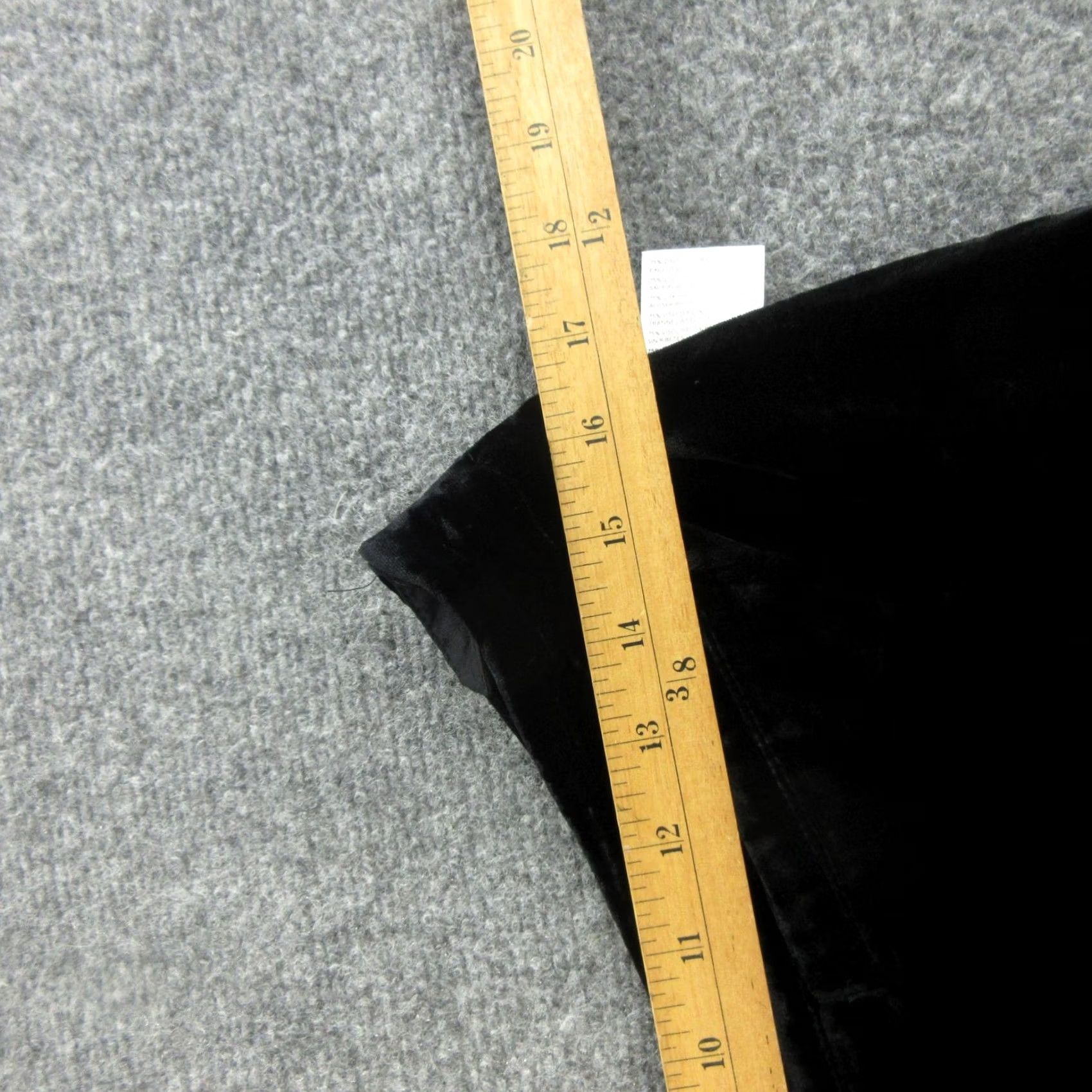 Anthropologie VINTAGE Anthropologie Dress Pants Womens 12 Black Velvet Wide Leg Lined Pockets Party Size 34" / US 12 / IT 48 - 4 Thumbnail