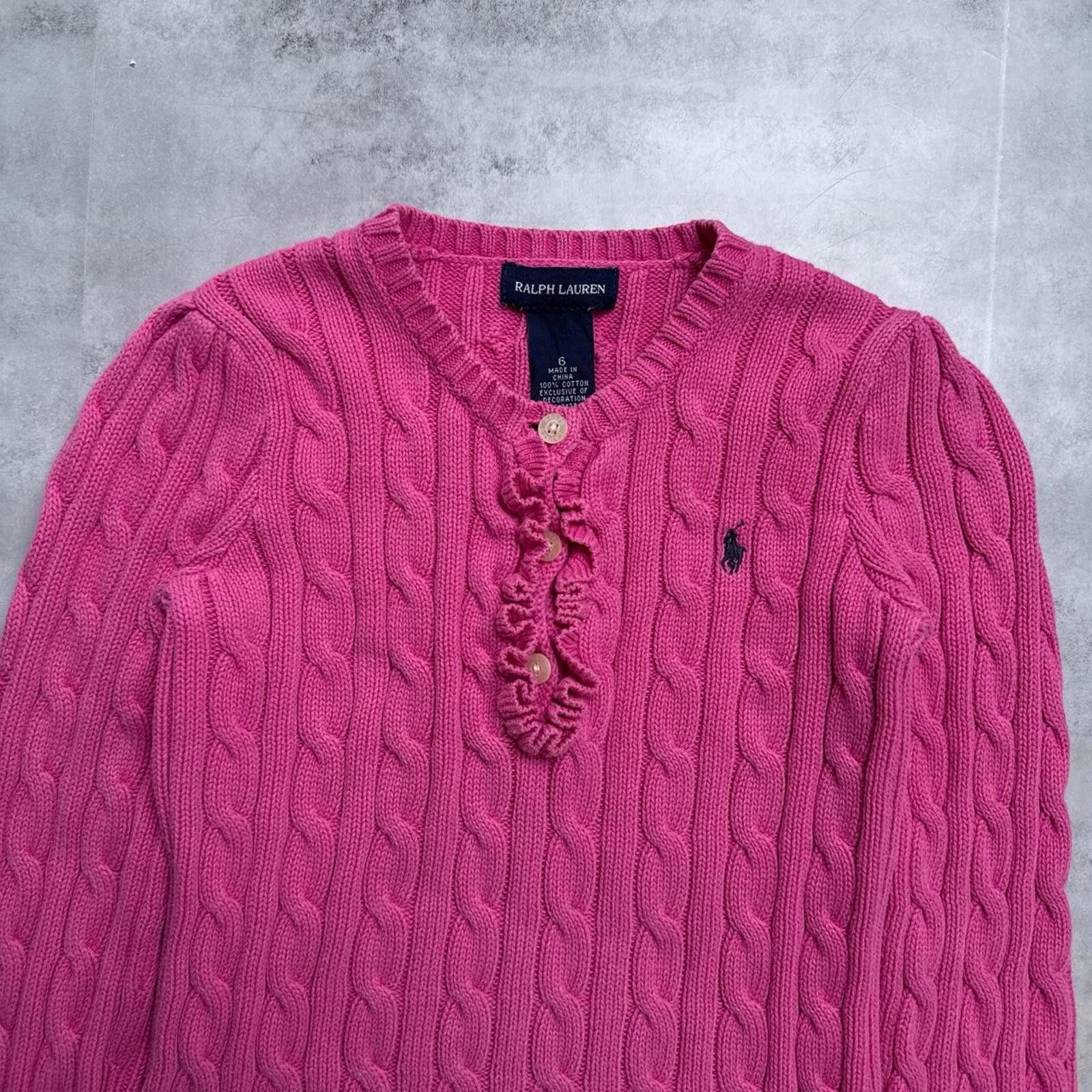 Polo Ralph Lauren Y2K Polo Ralph Lauren Pink Knitted Button Sweater Size M / US 6-8 / IT 42-44 - 5 Thumbnail