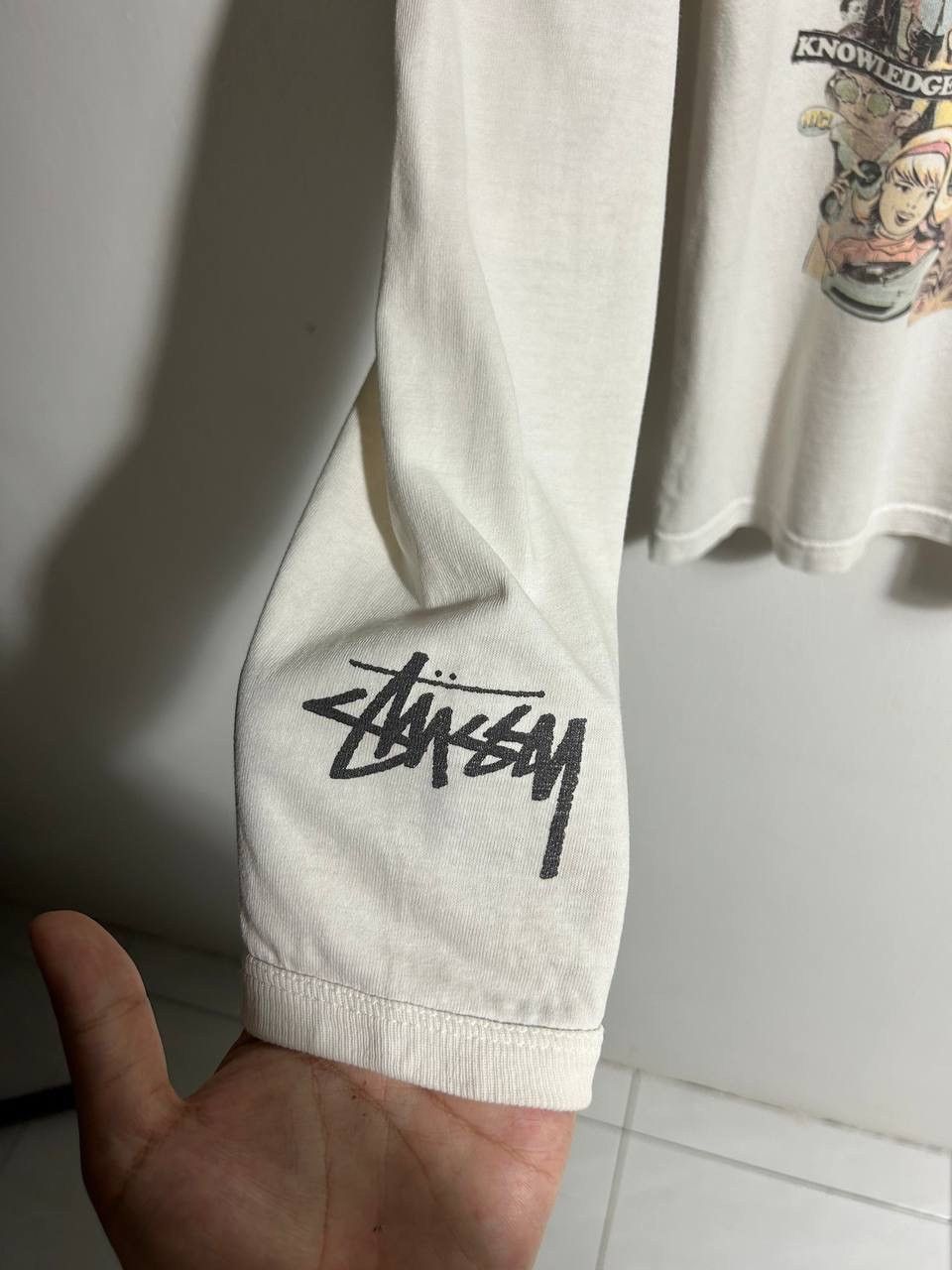 Stussy Vintage Distressed Stussy Yo Vinny! LS Shirt Size US M / EU 48-50 / 2 - 11 Thumbnail