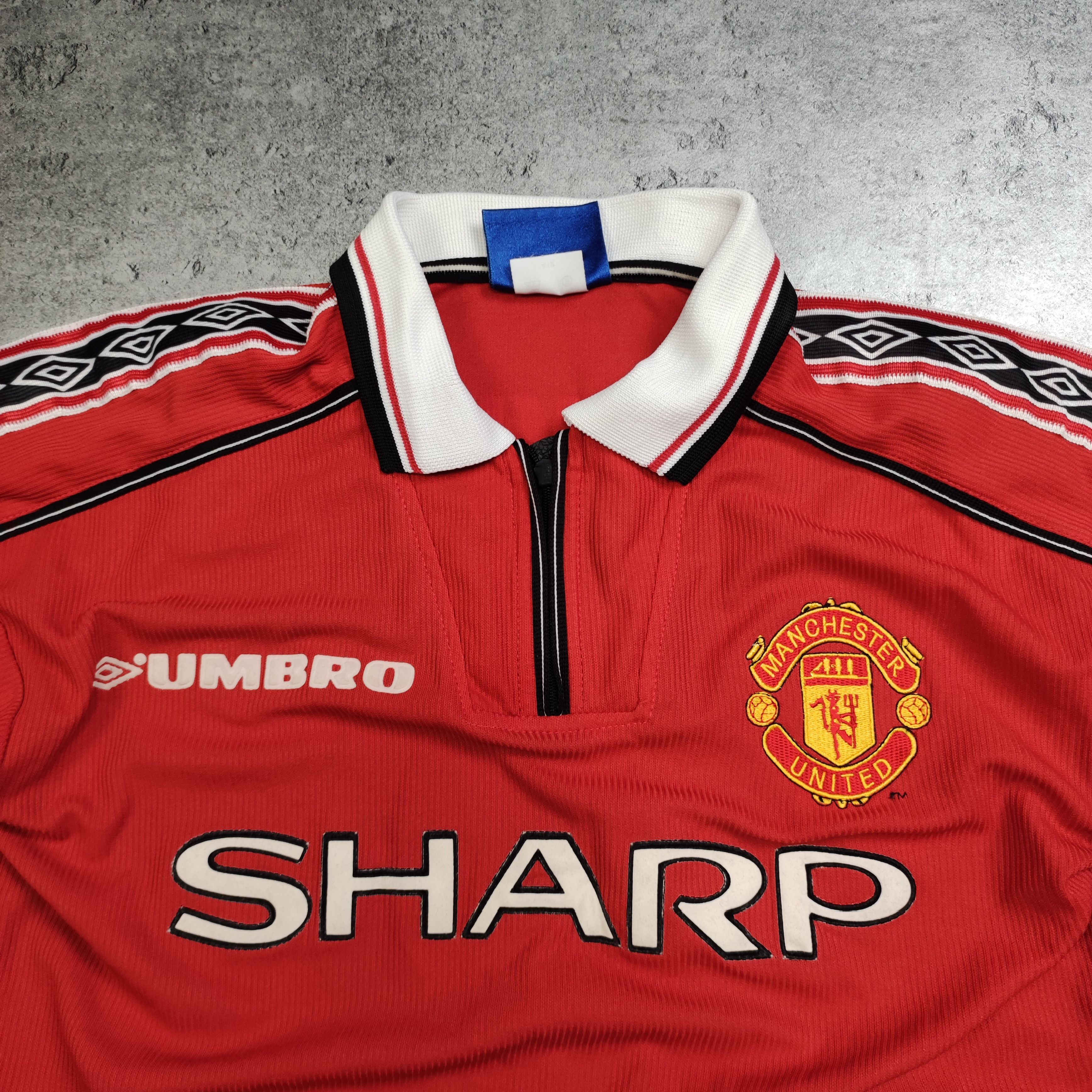 Vintage RARE 1998 Vintage #7 Beckham Manchester United Jersey Size US XXS / EU 40 - 5 Thumbnail