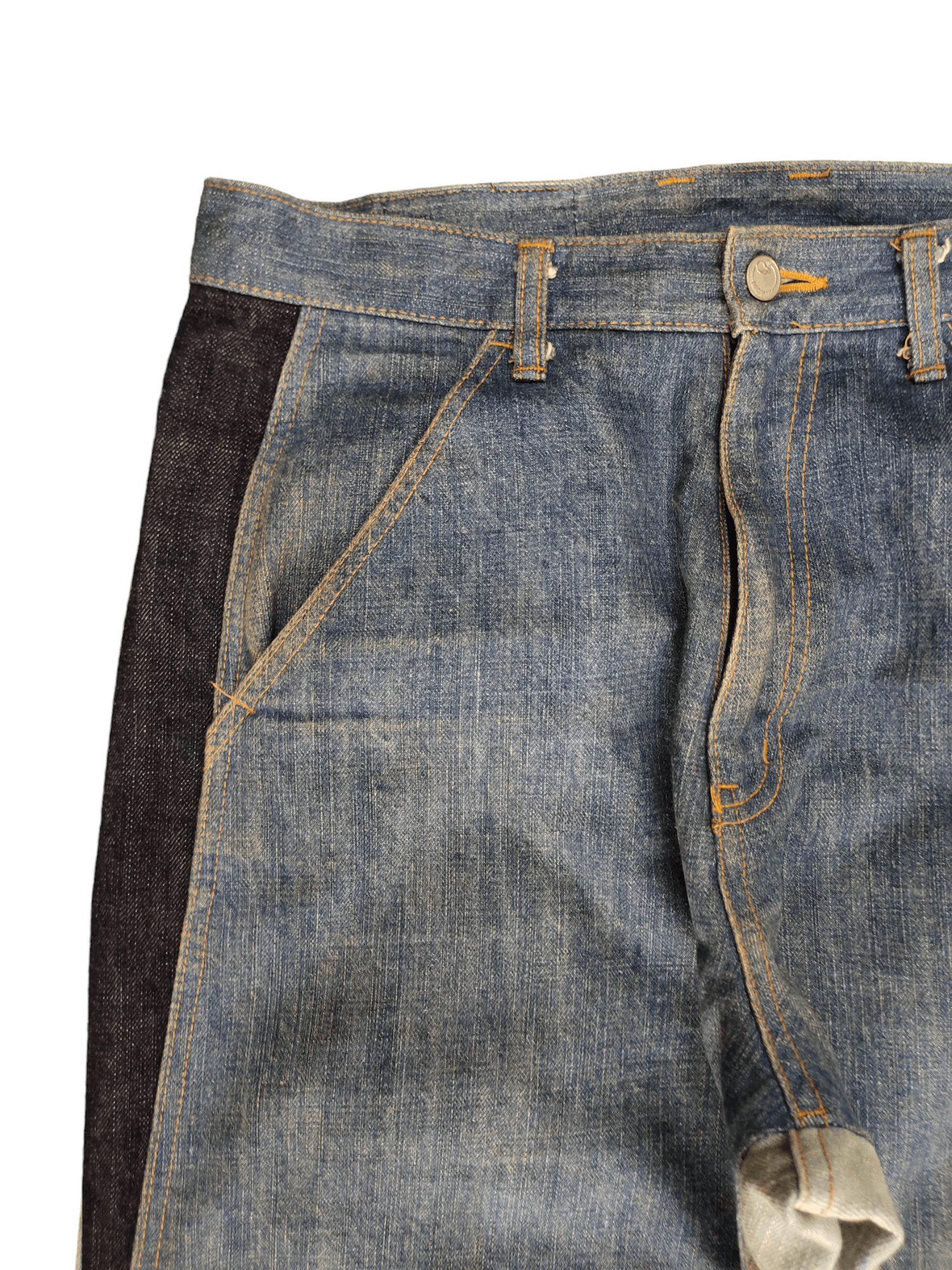 Comme des Garcons × Undercover Baggy Jean Mackdaddy Japan Tri Color Wide Leg Denim Y2k Jnco Size US 32 / EU 48 - 4 Thumbnail