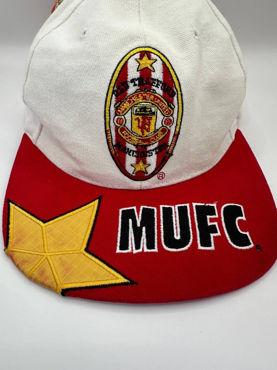 Vintage NWT Manchester United MUFC Old Trafford Snapback Hat 90s Size ONE SIZE - 2 Thumbnail