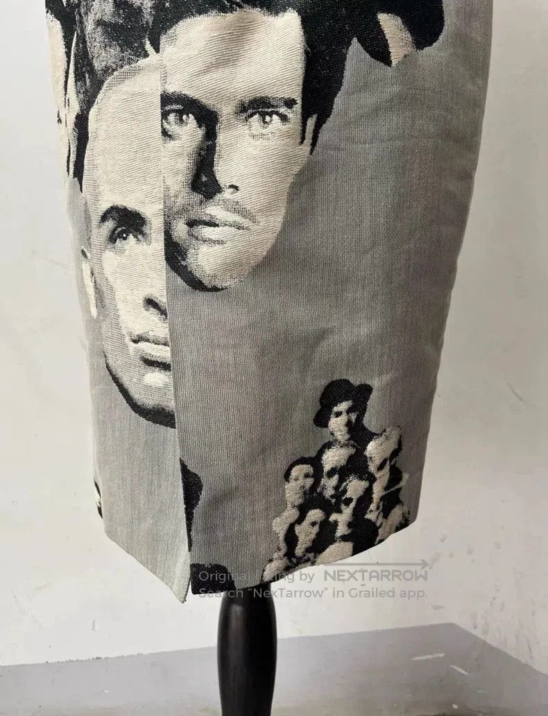 Jean Paul Gaultier Jean Paul Gaultier Runway Portrait Mini Skirt. Size US 44 / EU 60 - 5 Thumbnail