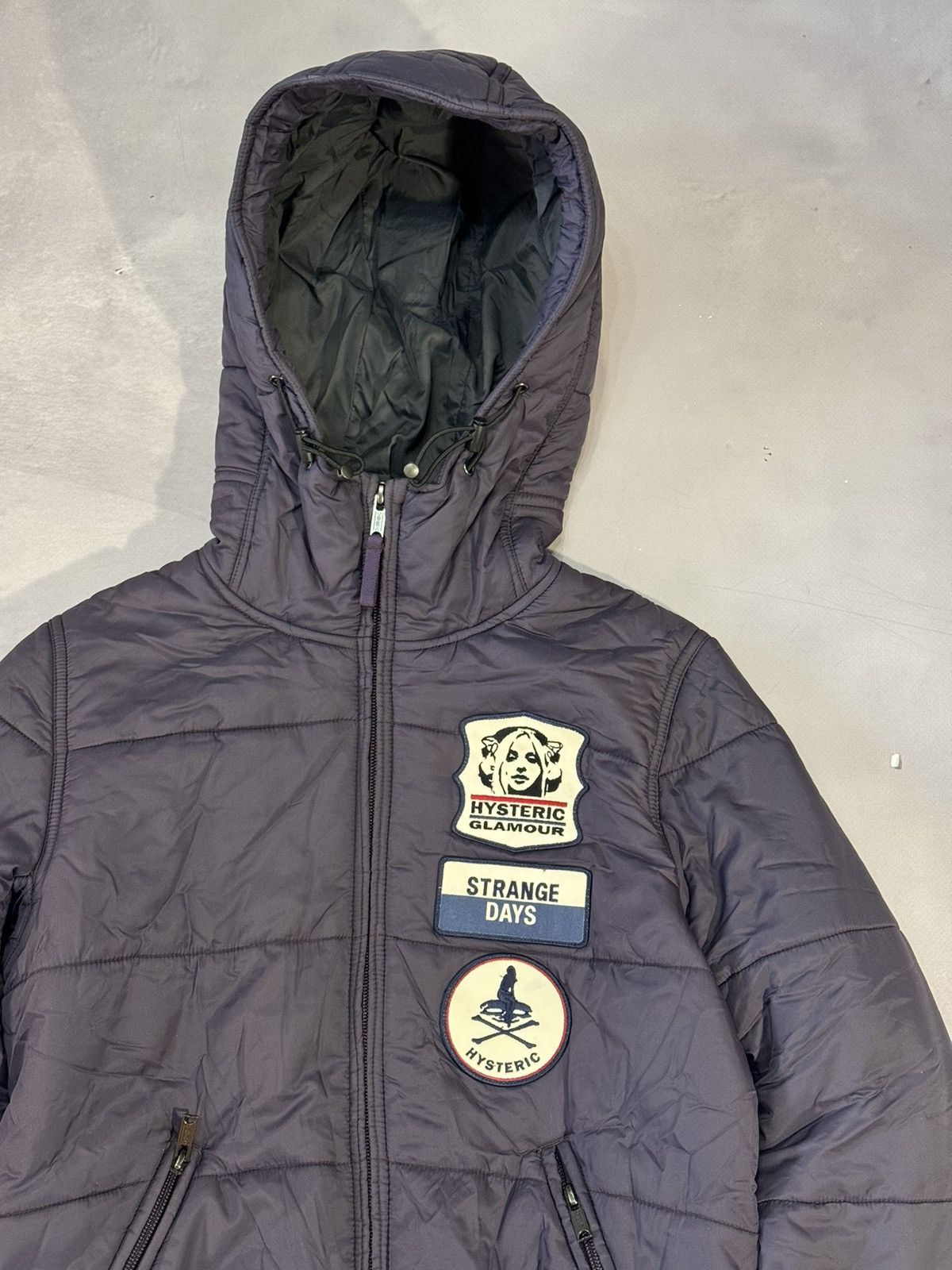 Hysteric Glamour Patches Puffer Jacket(Purple/S)