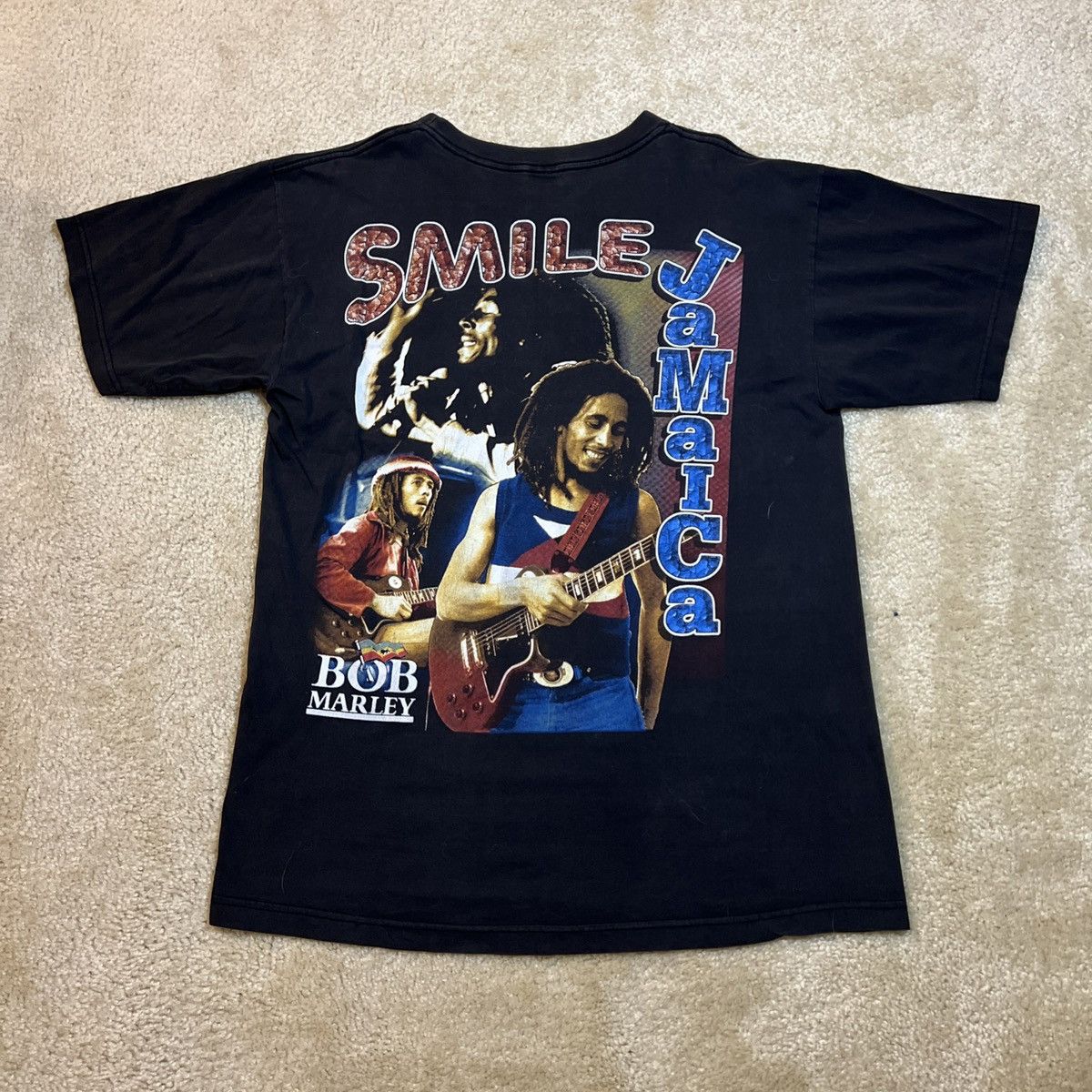 Vintage Large Vintage 90s Bootleg Bob Marley Rap Tee Graphic Tee Size US L / EU 52-54 / 3 - 2 Thumbnail