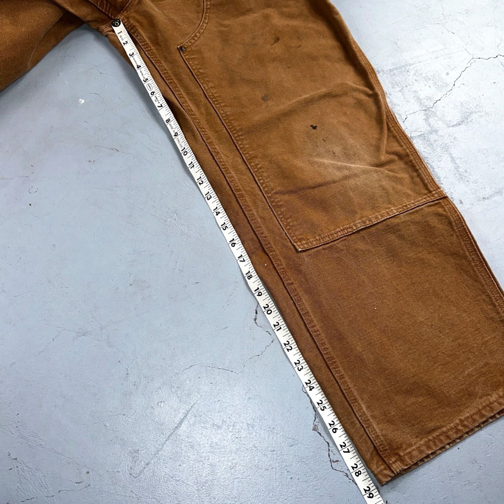 Carhartt VINTAGE Carhartt Pants Carpenter Double Knee Browns 40x30 Regular Brown 40 Mens Carhartt B01 BLK USA Size US 40 / EU 56 - 4 Thumbnail