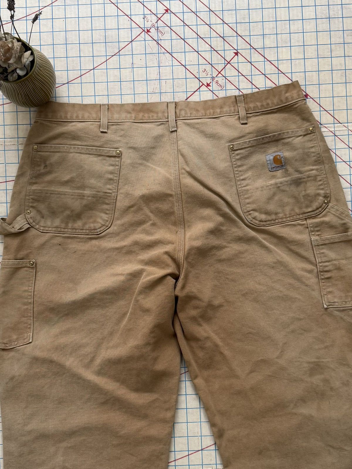 Carhartt Carhartt Double Knee Work Pants Tan Duck Canvas 44x32 Loose Size US 44 / EU 60 - 11 Thumbnail