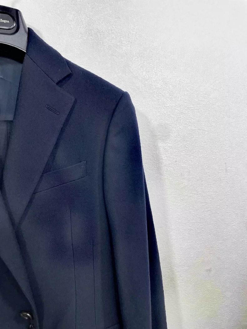 Versace Versace Navy blue pure wool men's suit set Size US M / EU 48-50 / 2 - 3 Thumbnail