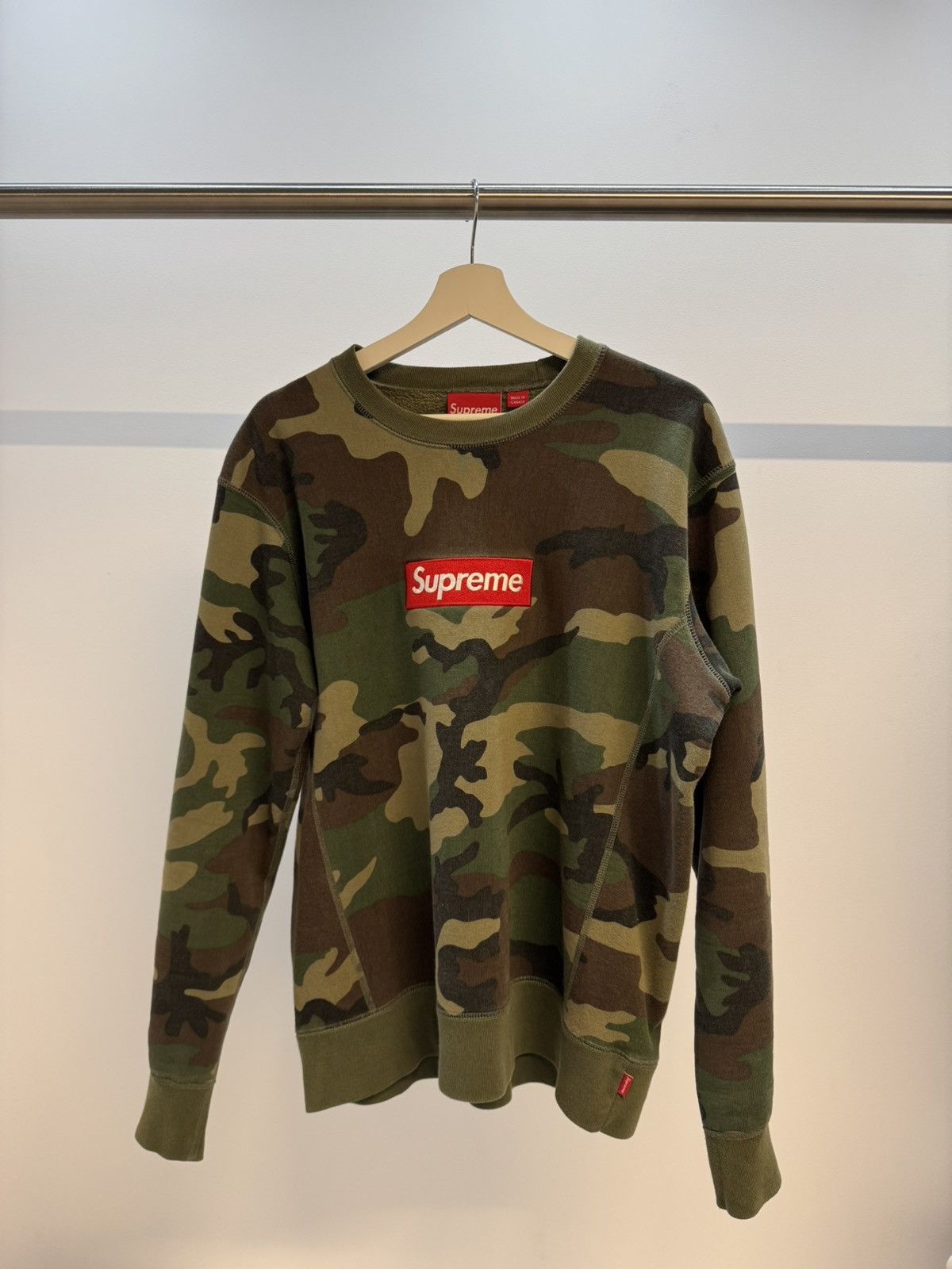 Supreme Camo Box Logo Hoodie | Grailed