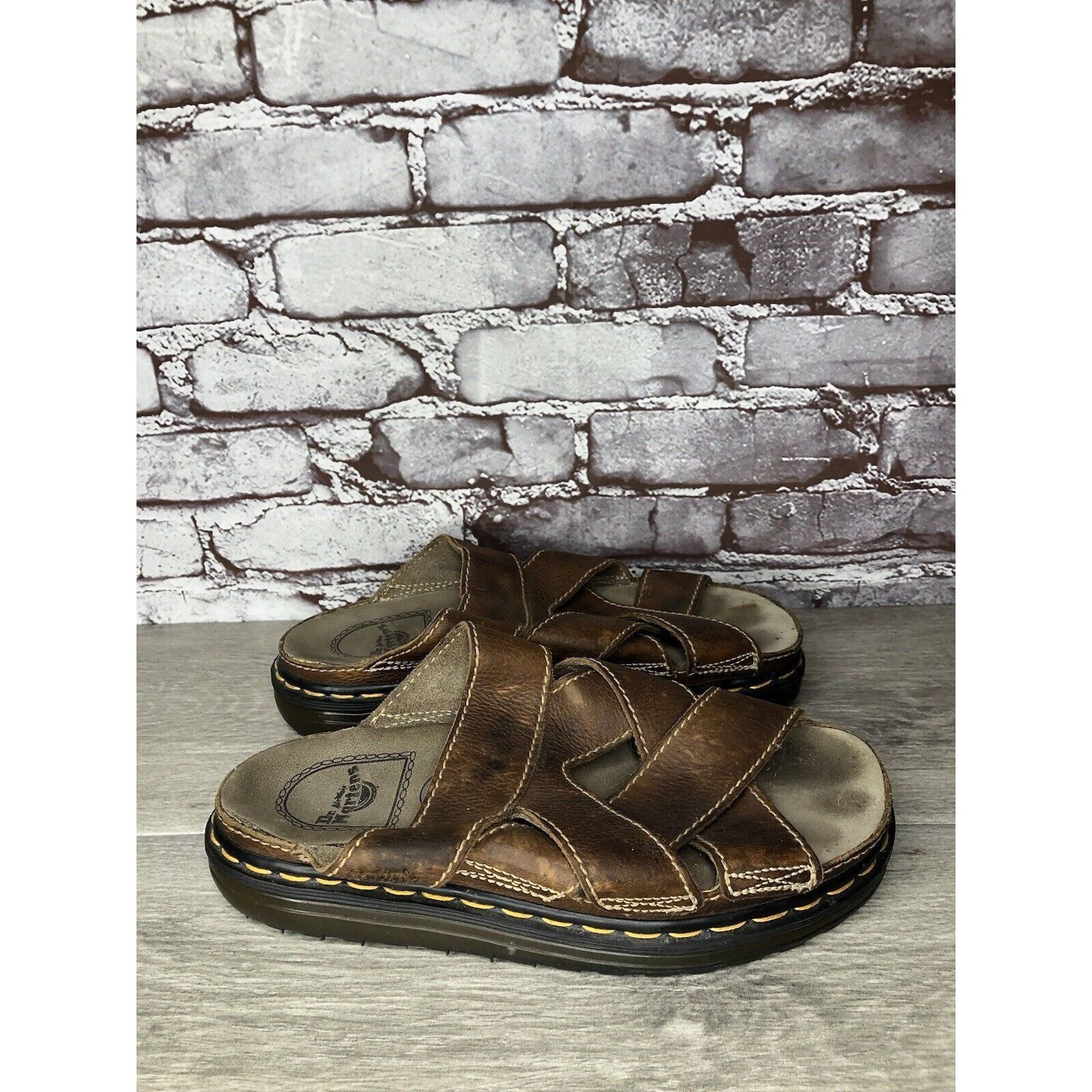 Dr. Martens Vintage 90s DR. DOC MARTENS Brown Leather Fisherman Platform Size US 10 / EU 43 - 11 Thumbnail
