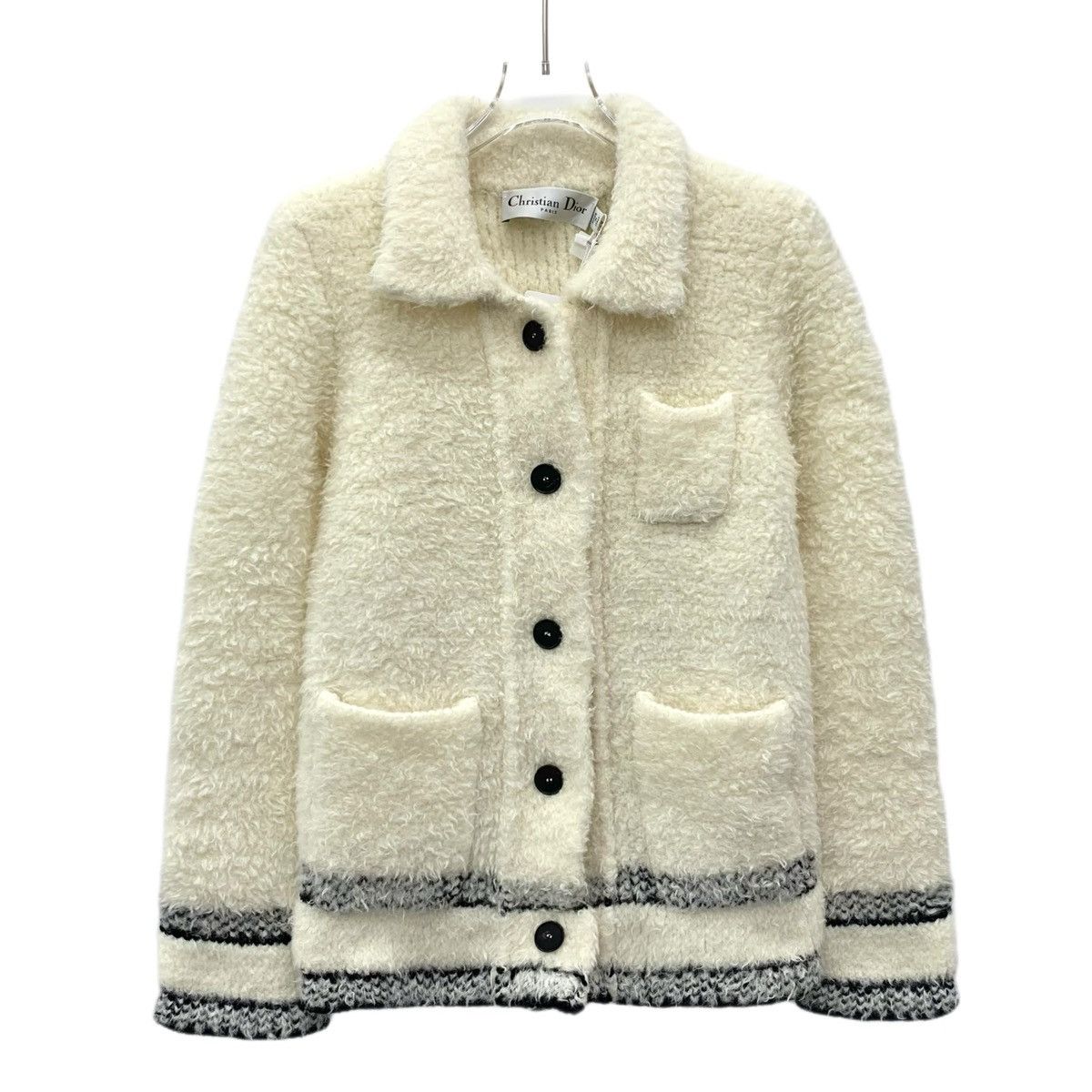 Dior Dior 22 Beige Logo Monogrammed Wool Jacket Size XS / US 0-2 / IT 36-38 - 1 Thumbnail