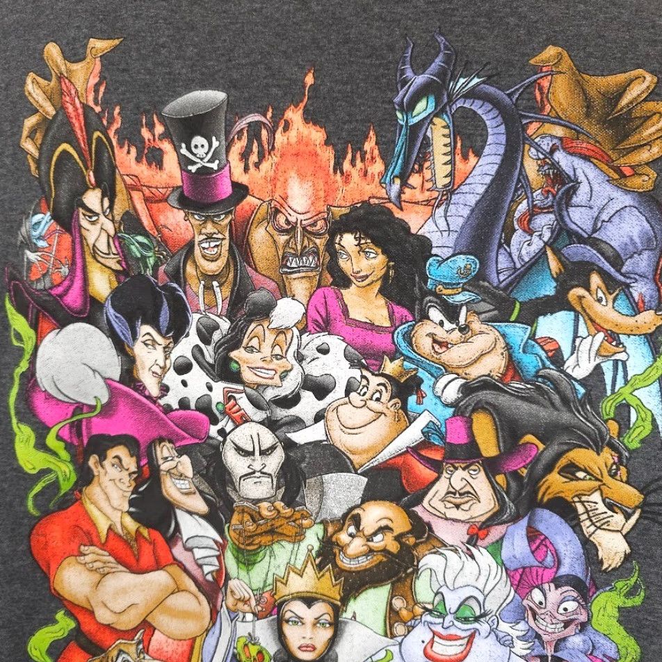 Disney Disney Villains T Shirt Mens Size XL Gray Evil Queen Gaston Ursula Cruella Size US XL / EU 56 / 4 - 3 Thumbnail