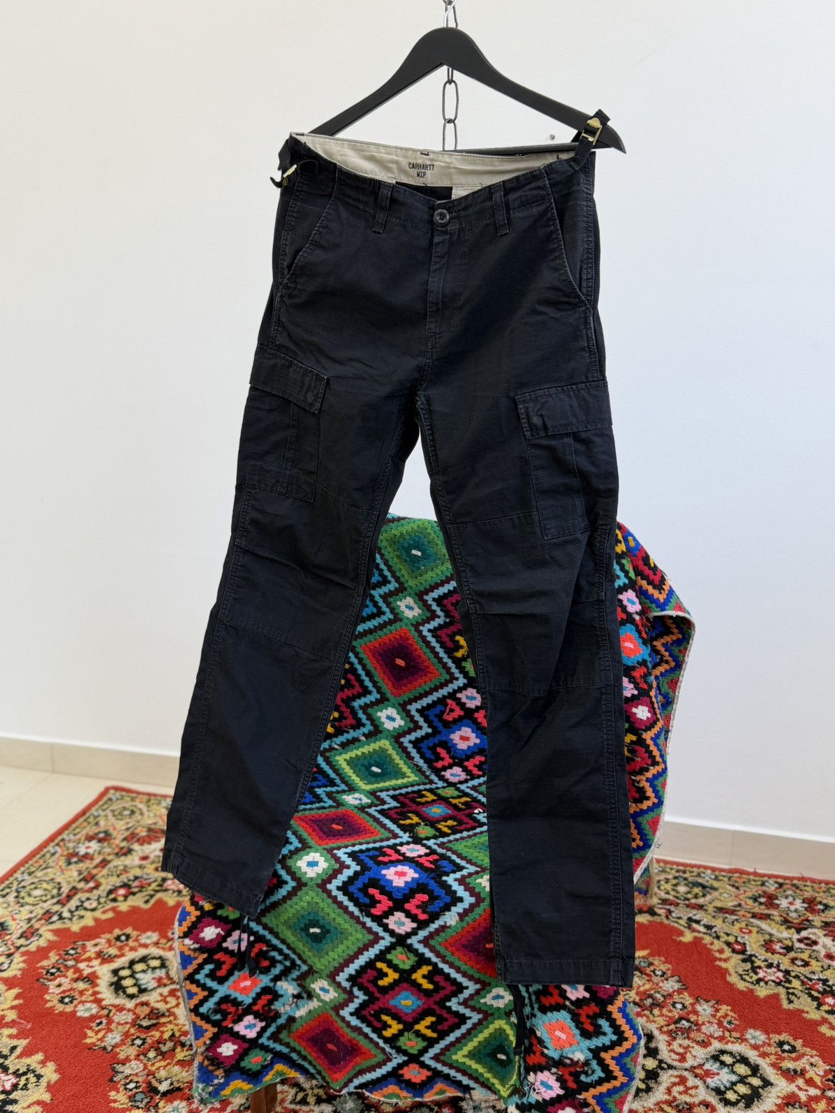 Carhartt vtg carhartt work cargo carpenter distressed washed pants Size US 30 / EU 46 - 5 Thumbnail