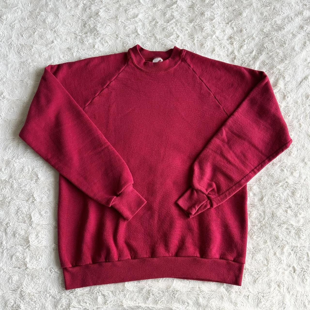Jerzees Vintage Jerzees Sweatshirt Crewneck Mens XL Red Blank 80s LS Size US XL / EU 56 / 4 - 2 Thumbnail