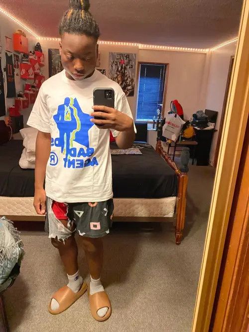 VIBE Oversize fashionable T-shirt hip-hop style summer y2k Size US L / EU 52-54 / 3 - 3 Thumbnail