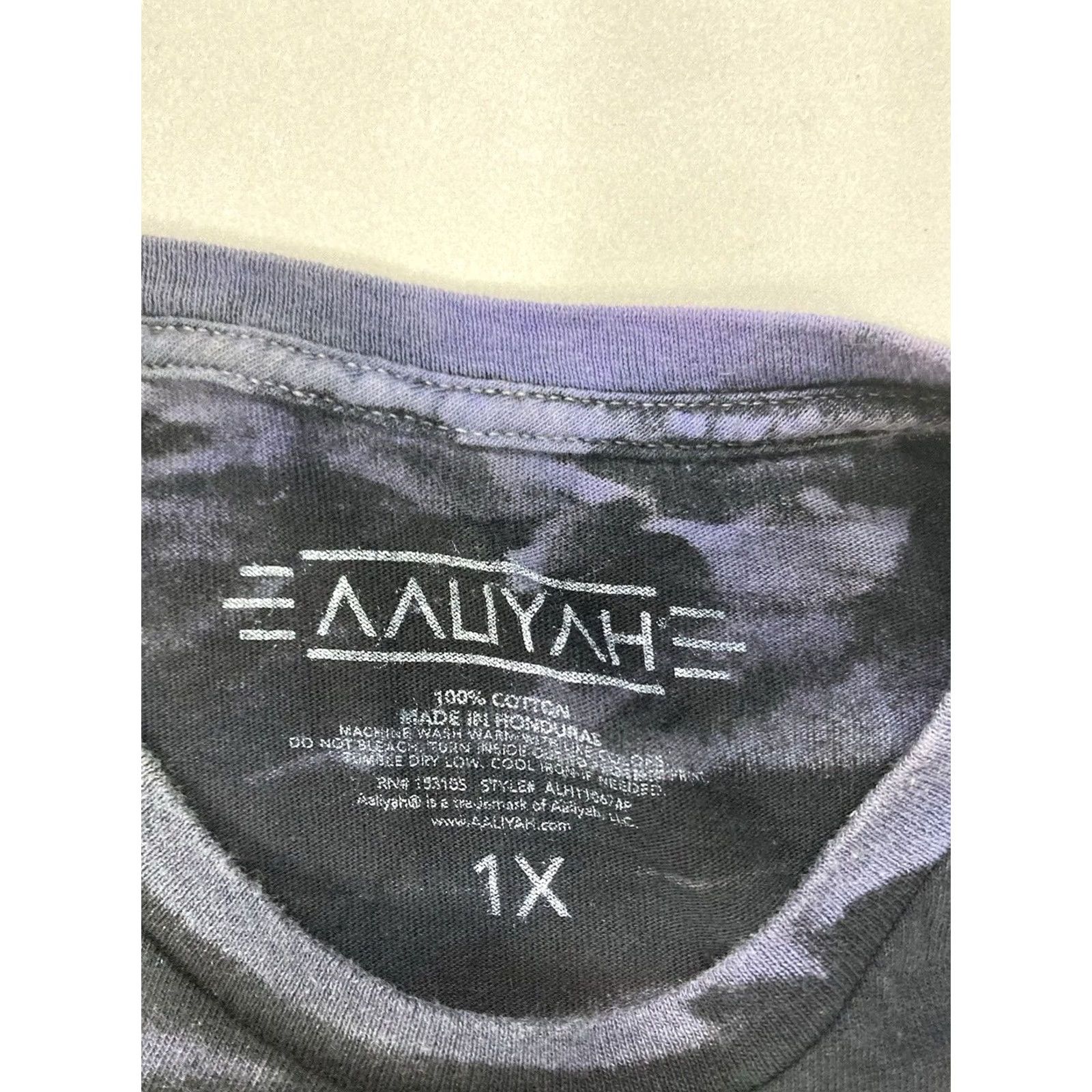 Vintage Aaliyah Graphic T-shirt Men XL Black Tie Dye Short Sleeve Music Shirt Size US XL / EU 56 / 4 - 4 Thumbnail
