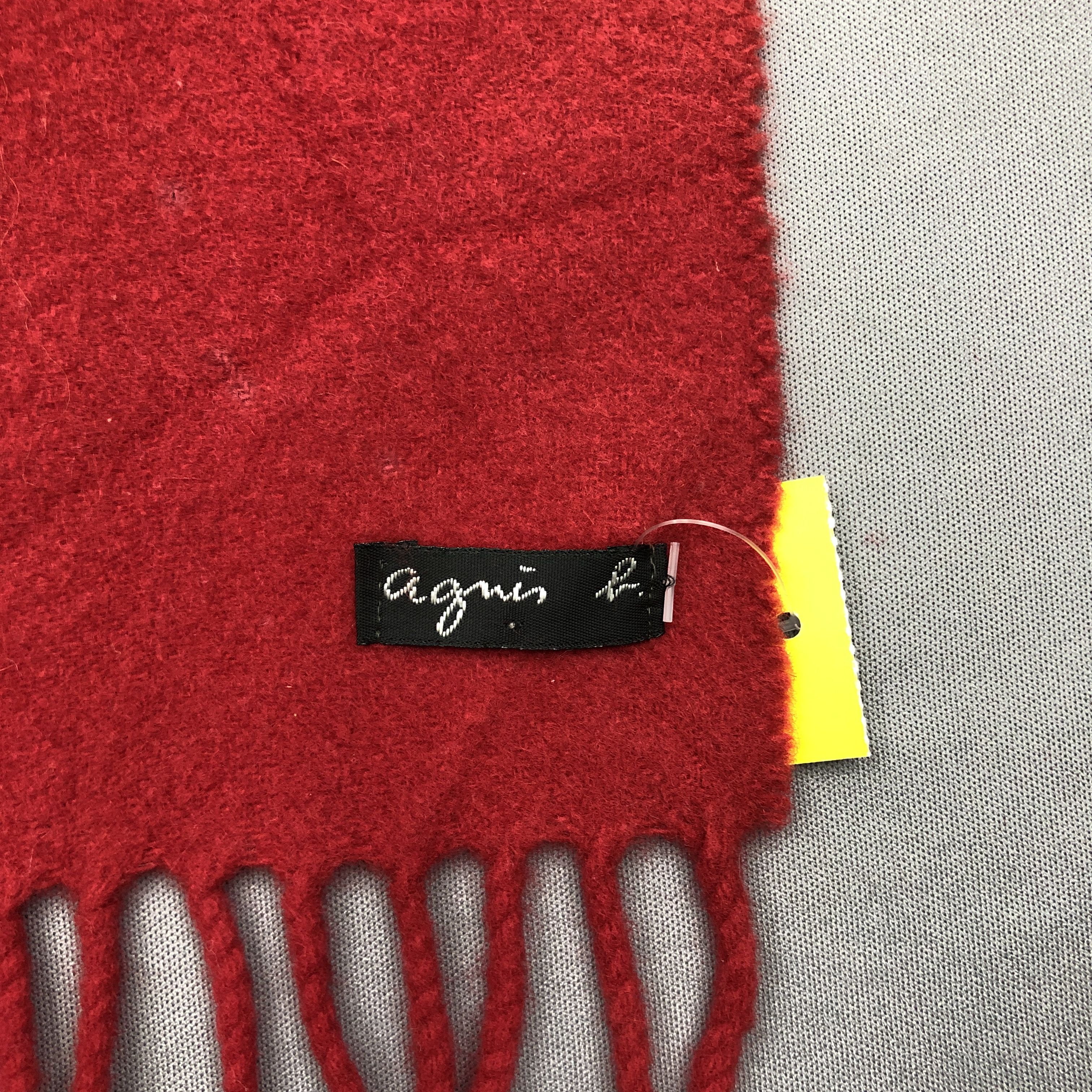 agnes b. Vintage Agnes B Scarf Muffler Fringe Wool Winter Scarves Size ONE SIZE - 7 Thumbnail