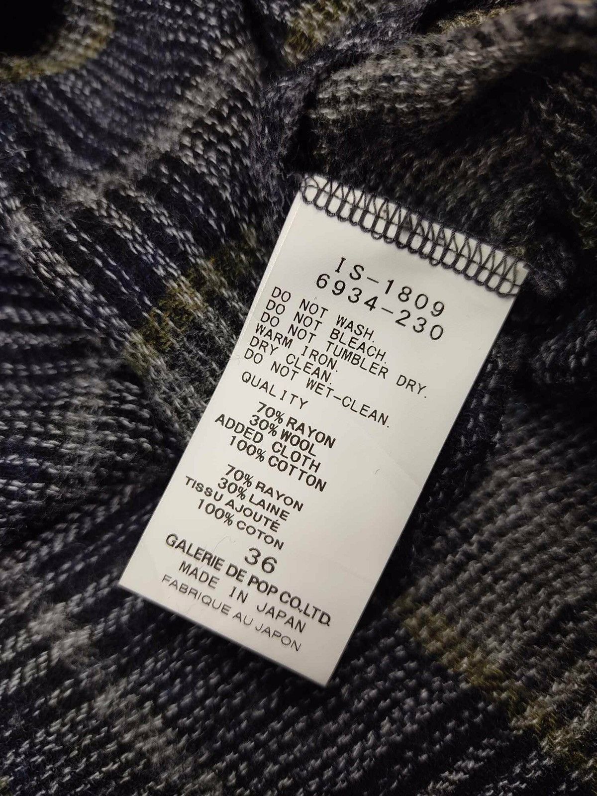Japanese Brand × Pas de Calais × Vintage Vintage Pas De Calais Wool Viscose Classic Check Blouse Size L / US 10 / IT 46 - 6 Thumbnail
