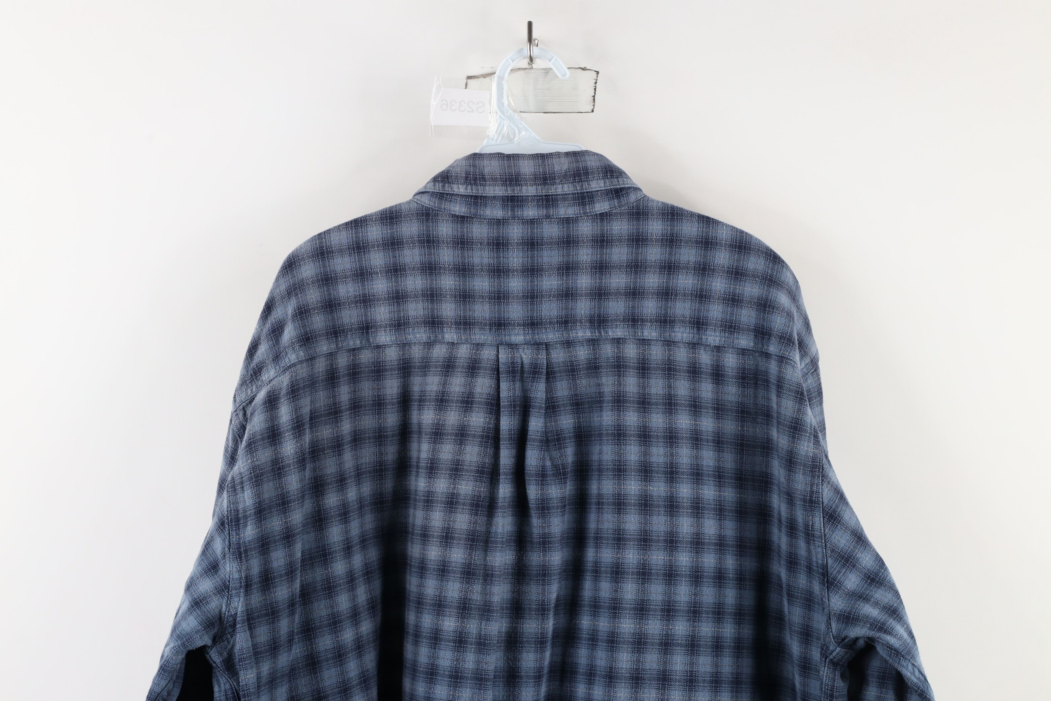 Carhartt × Vintage Vintage Carhartt Out Flannel Button Down Shirt Blue Plaid Size US XL / EU 56 / 4 - 9 Thumbnail