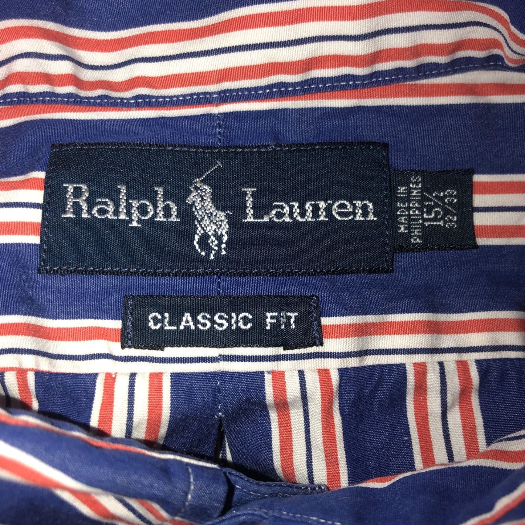 Polo Ralph Lauren Polo Ralph Lauren Blue Striped Longsleeve Button Shirt Mens L 15.5 Blue Size US L / EU 52-54 / 3 - 3 Thumbnail